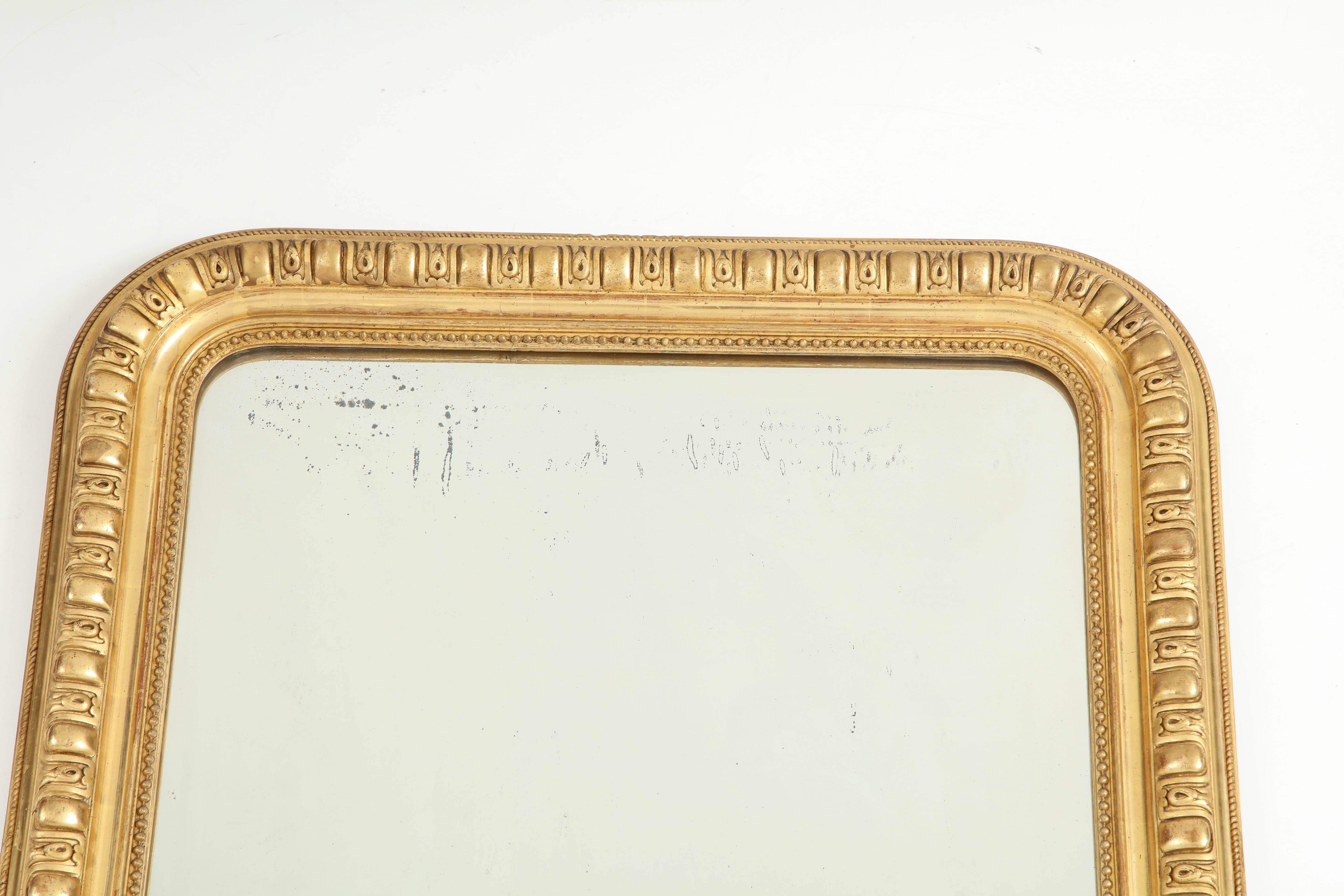 French Giltwood Louis Philippe Mirror
