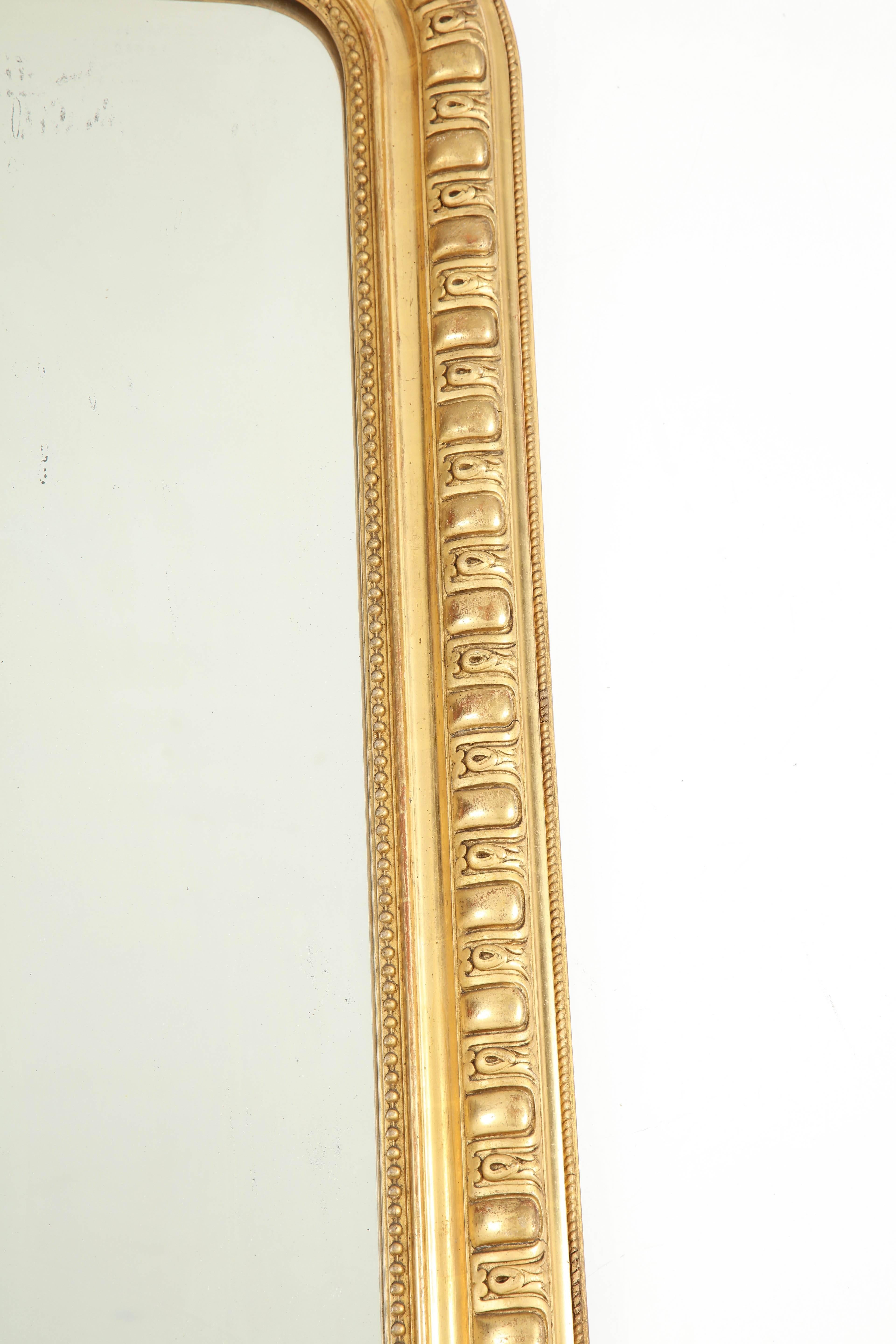 Giltwood Louis Philippe Mirror In Good Condition In New York, NY