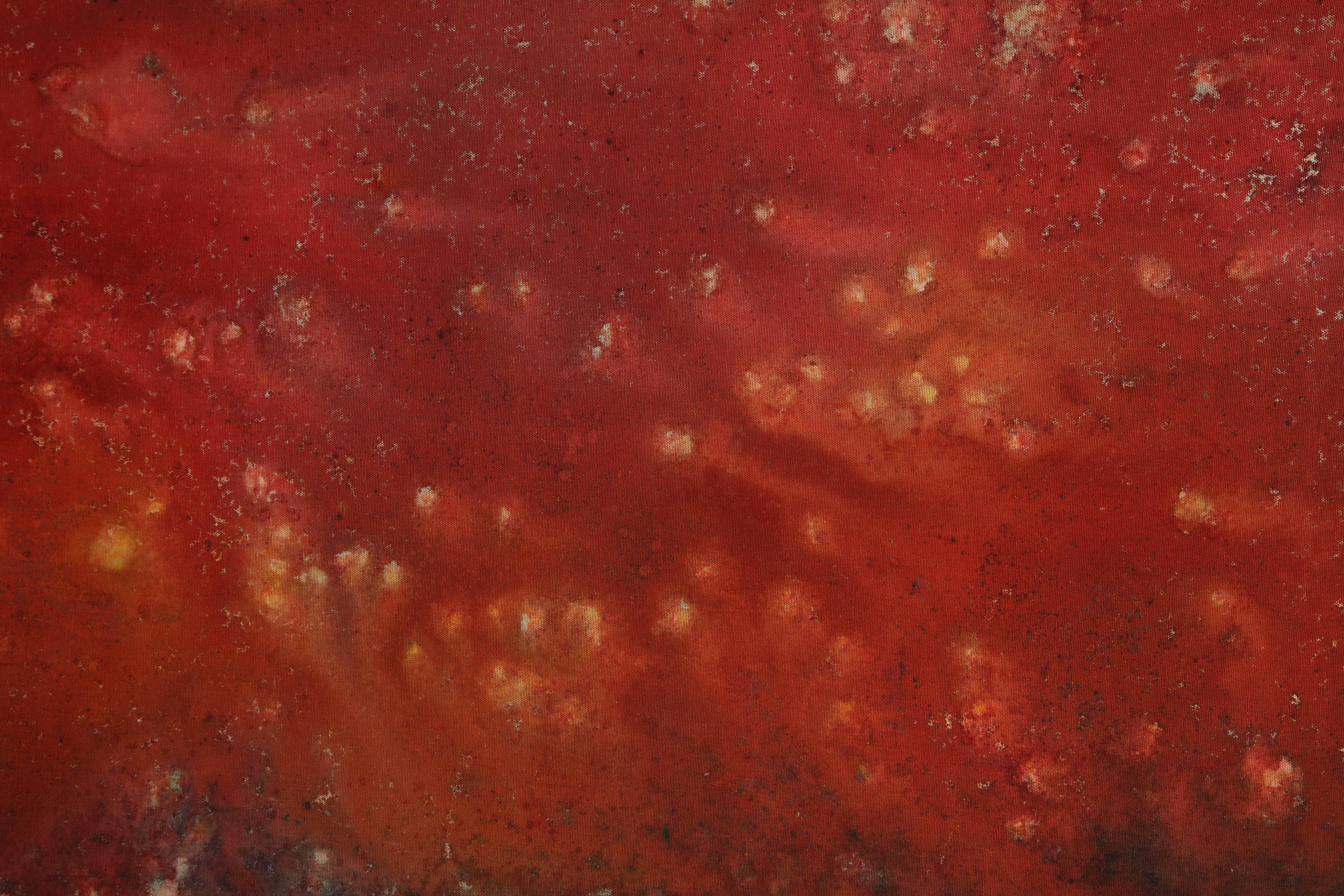 Zeitgenössisches abstraktes rotes Gemälde (20. Jahrhundert) im Angebot