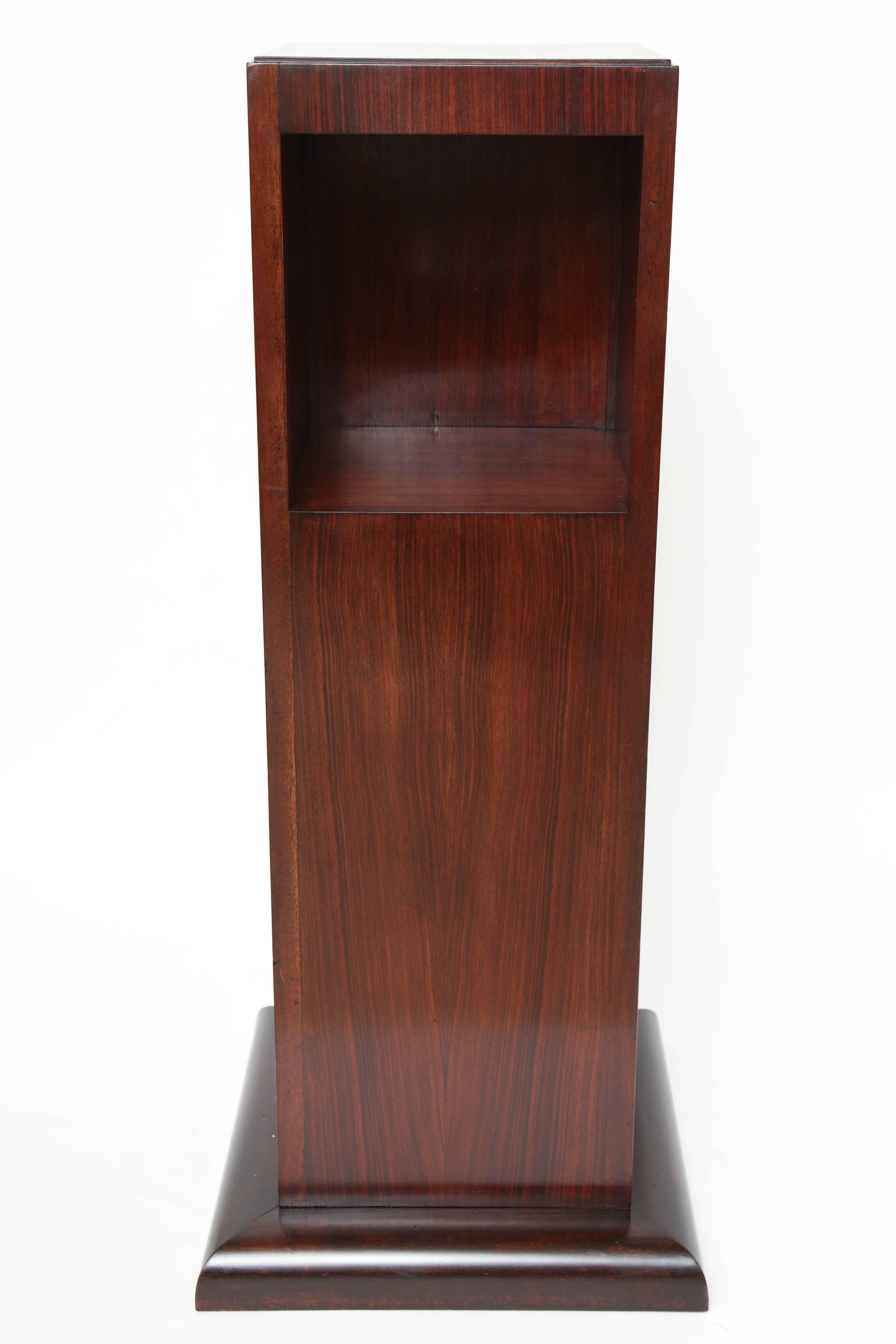 French Art Deco Rosewood Column Bookcase 3