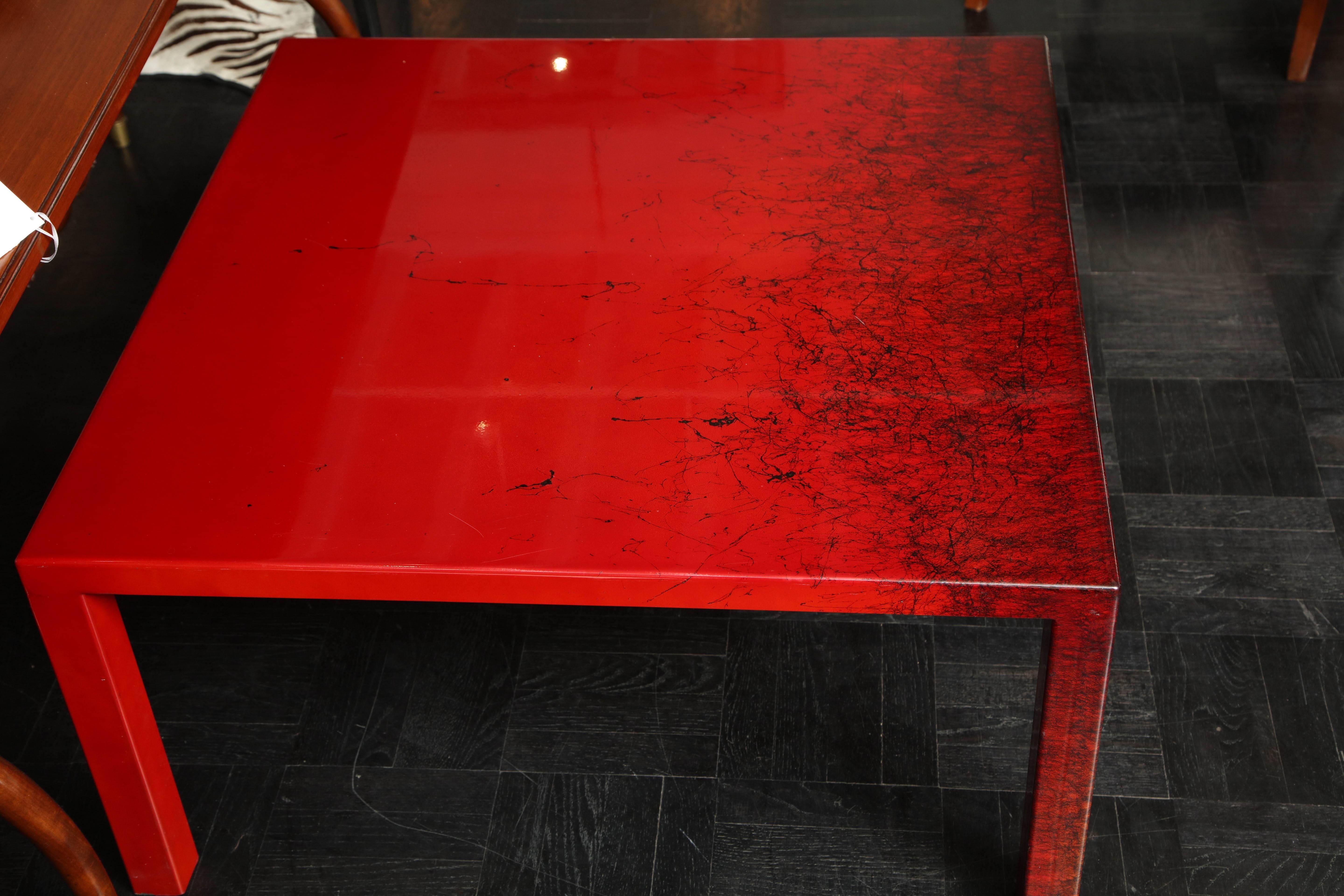 laquered table