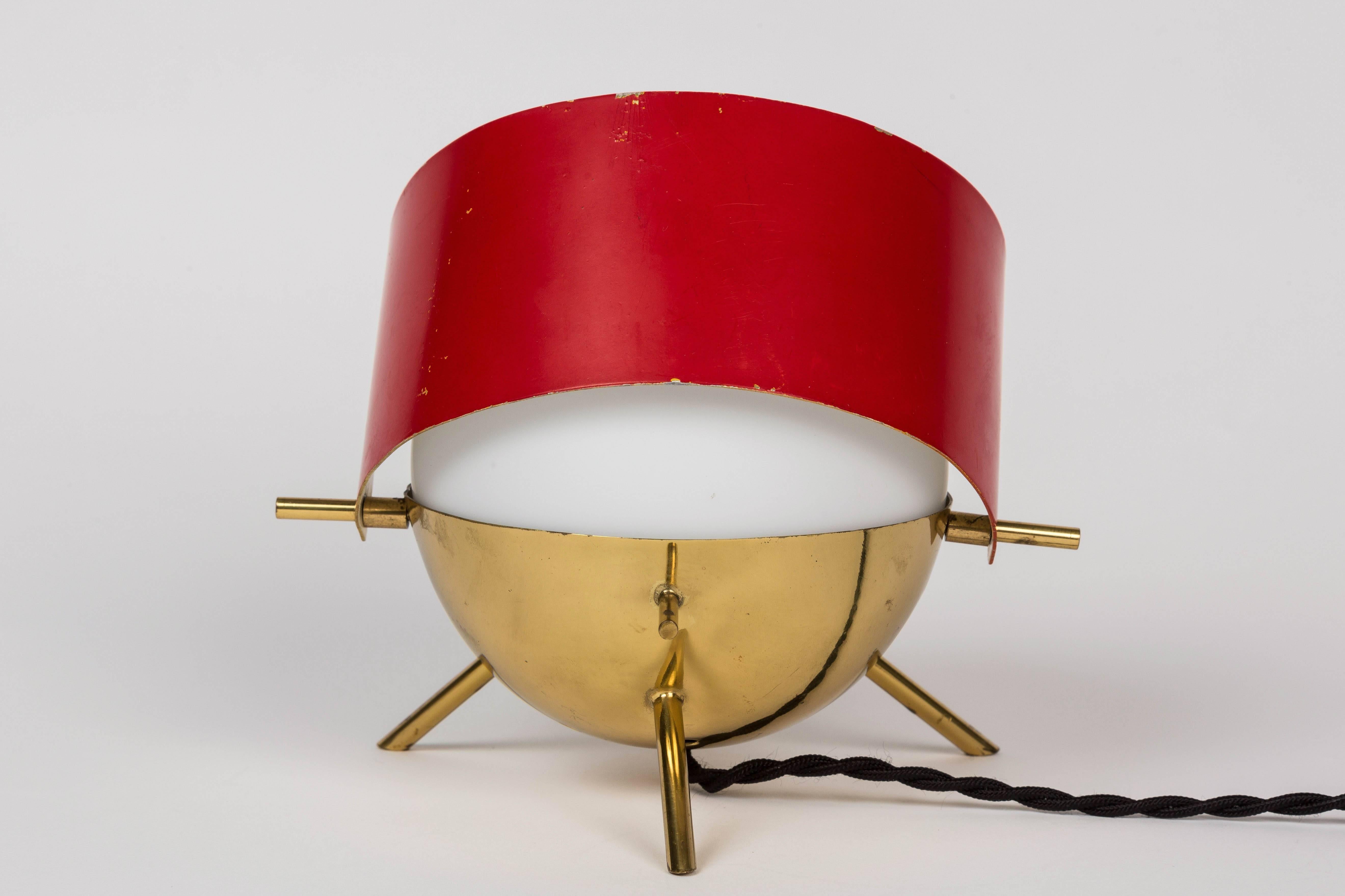 Mid-20th Century 1950s Stilux Milano Tripod 'Visor' Table Lamp
