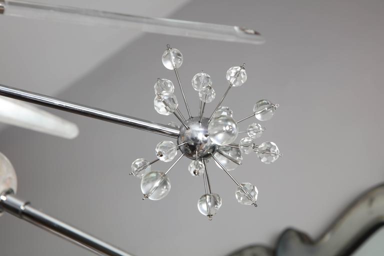American Glamorous Custom Rock Crystal Sputnik For Sale