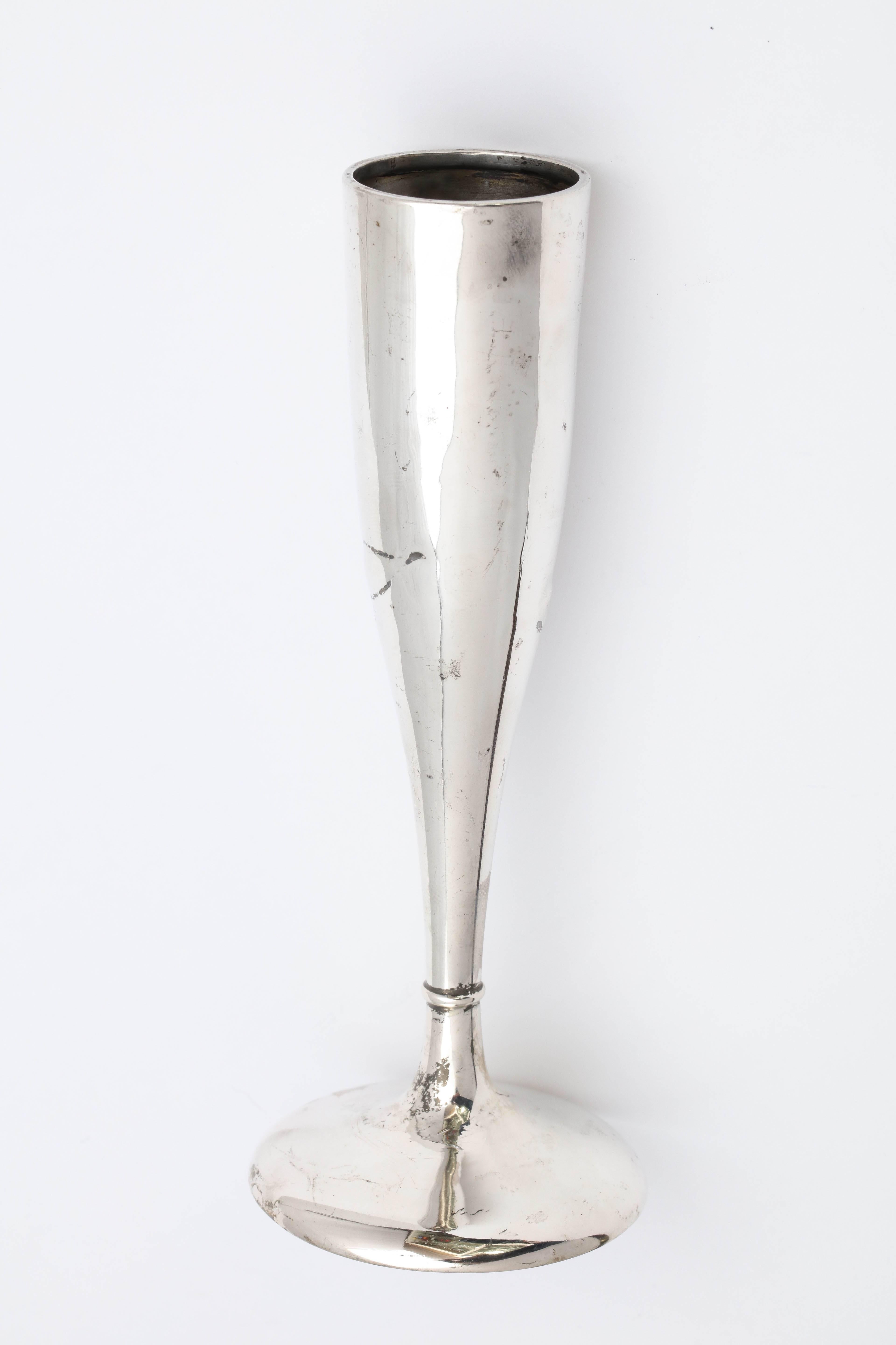 Early 20th Century Art Nouveau Sterling Silver Bud Vase