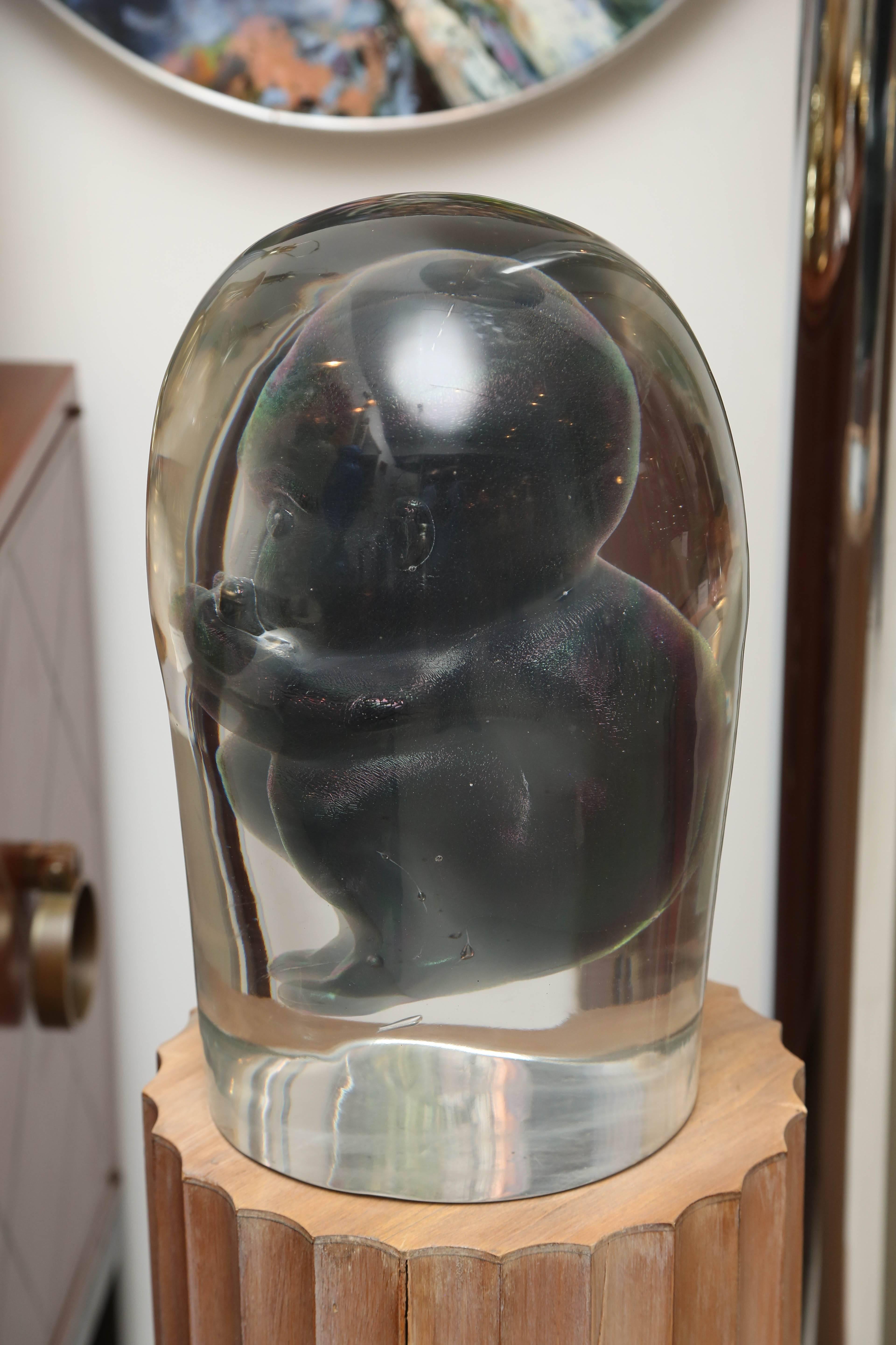 Bizarre Murano Glass Encased Fetus For Sale 3