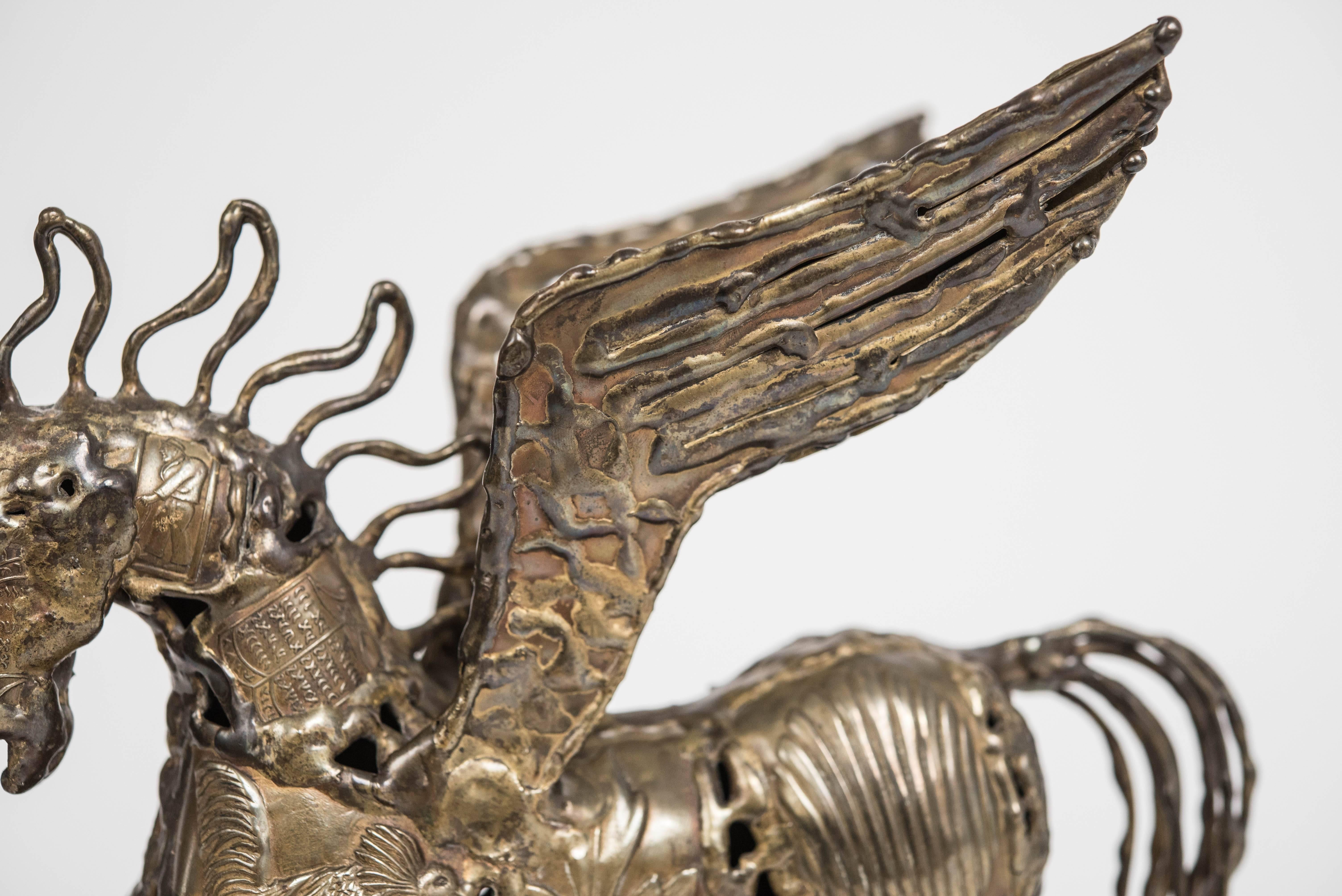 Mexican Pal Kepenyes Sculpture of Pegasus For Sale