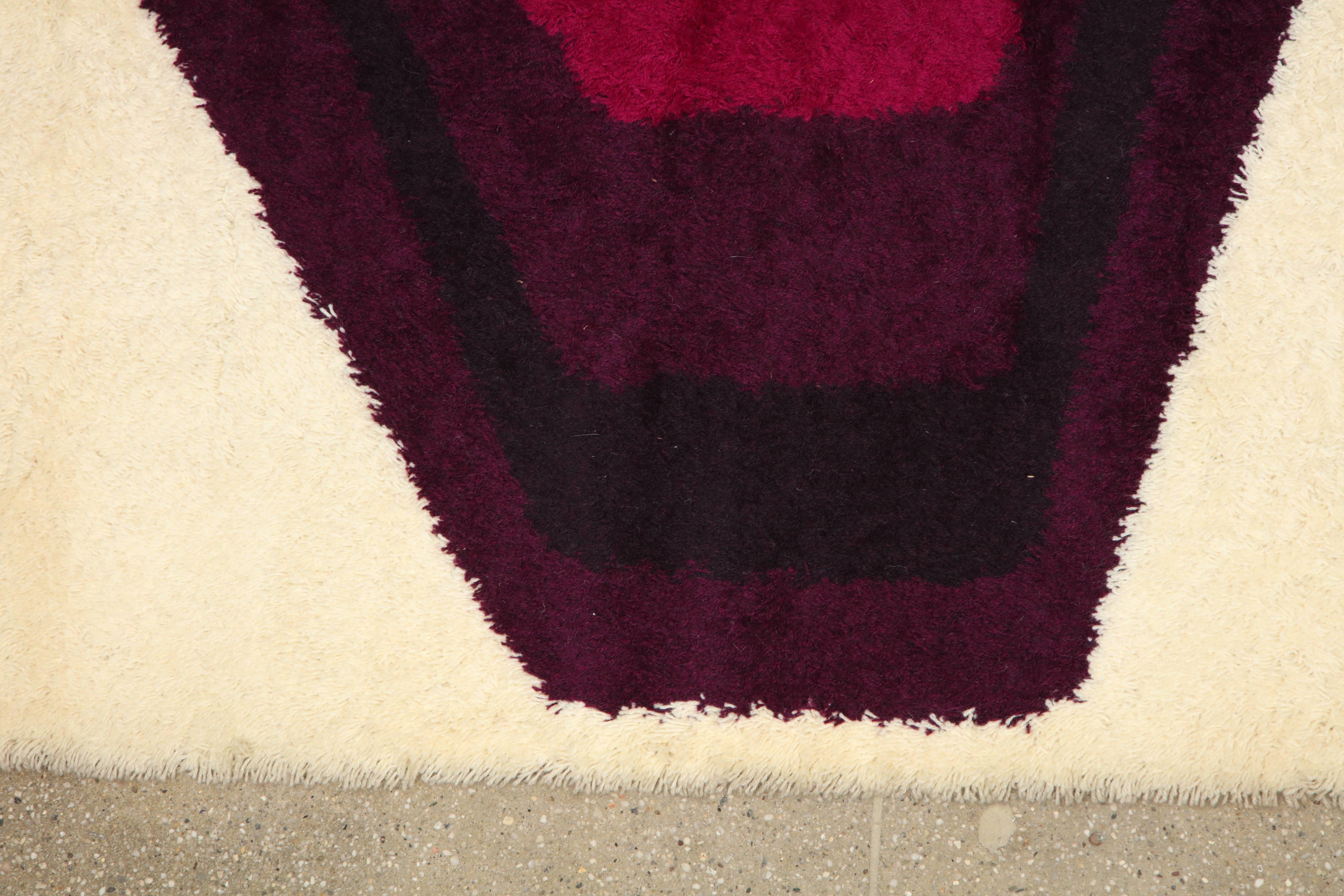 Mid-Century Modern Hojer Eksport Wilton Carpet made in Denmark For Sale