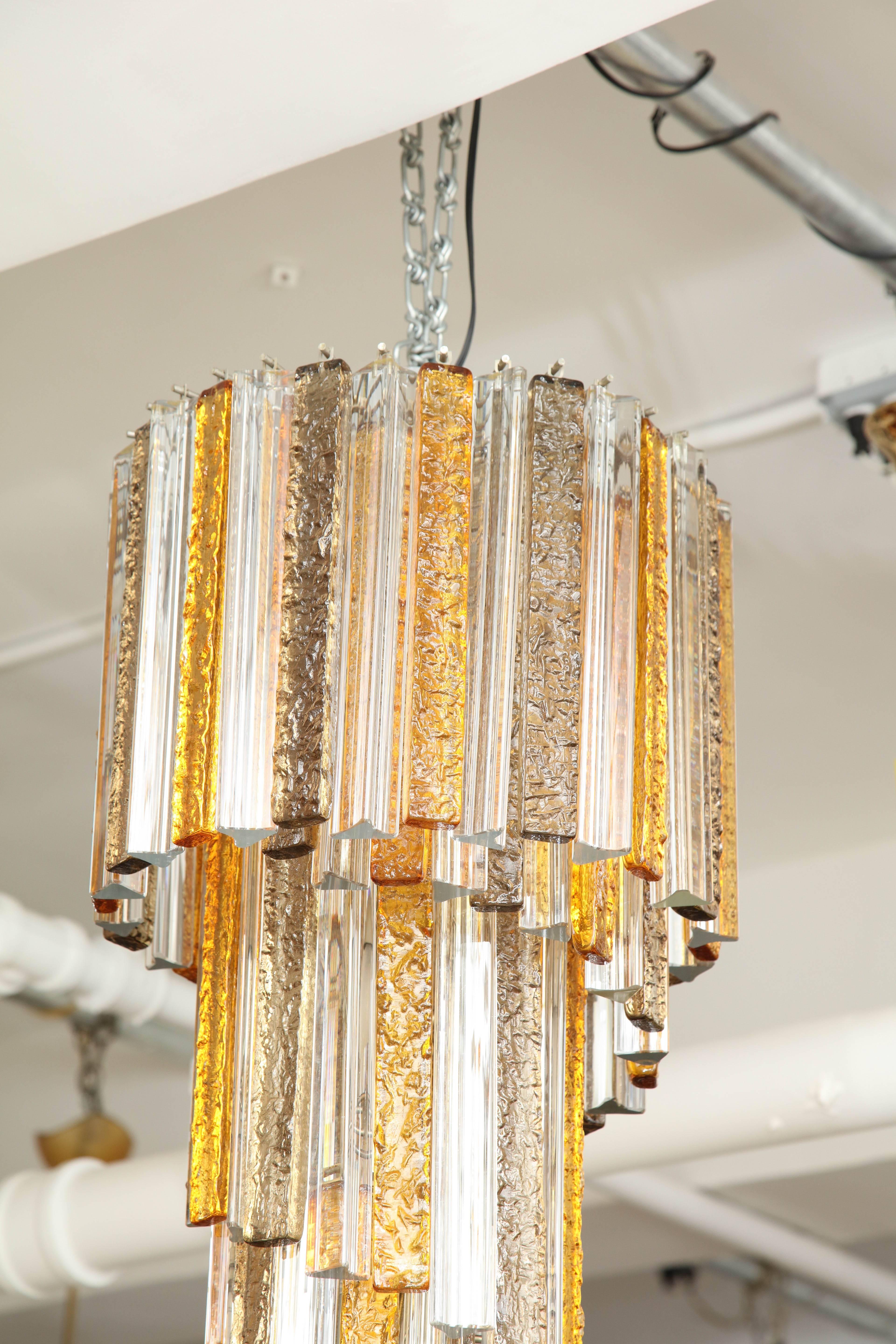 Mid-20th Century Venini Chandelier Made in Venice, 1965 For Sale