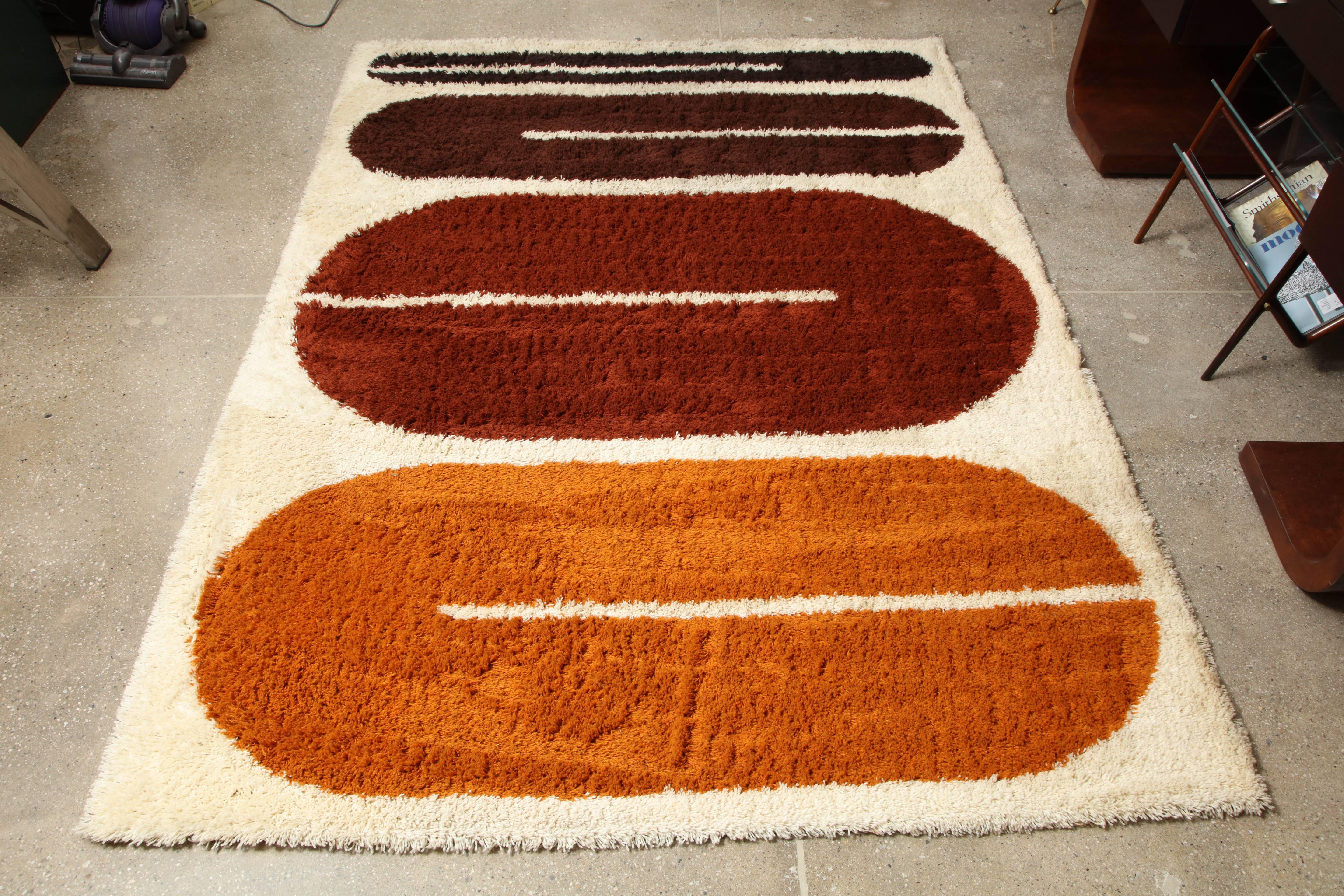 Mid-20th Century Hojer Eksport Wilton Carpet Made in Denmark For Sale