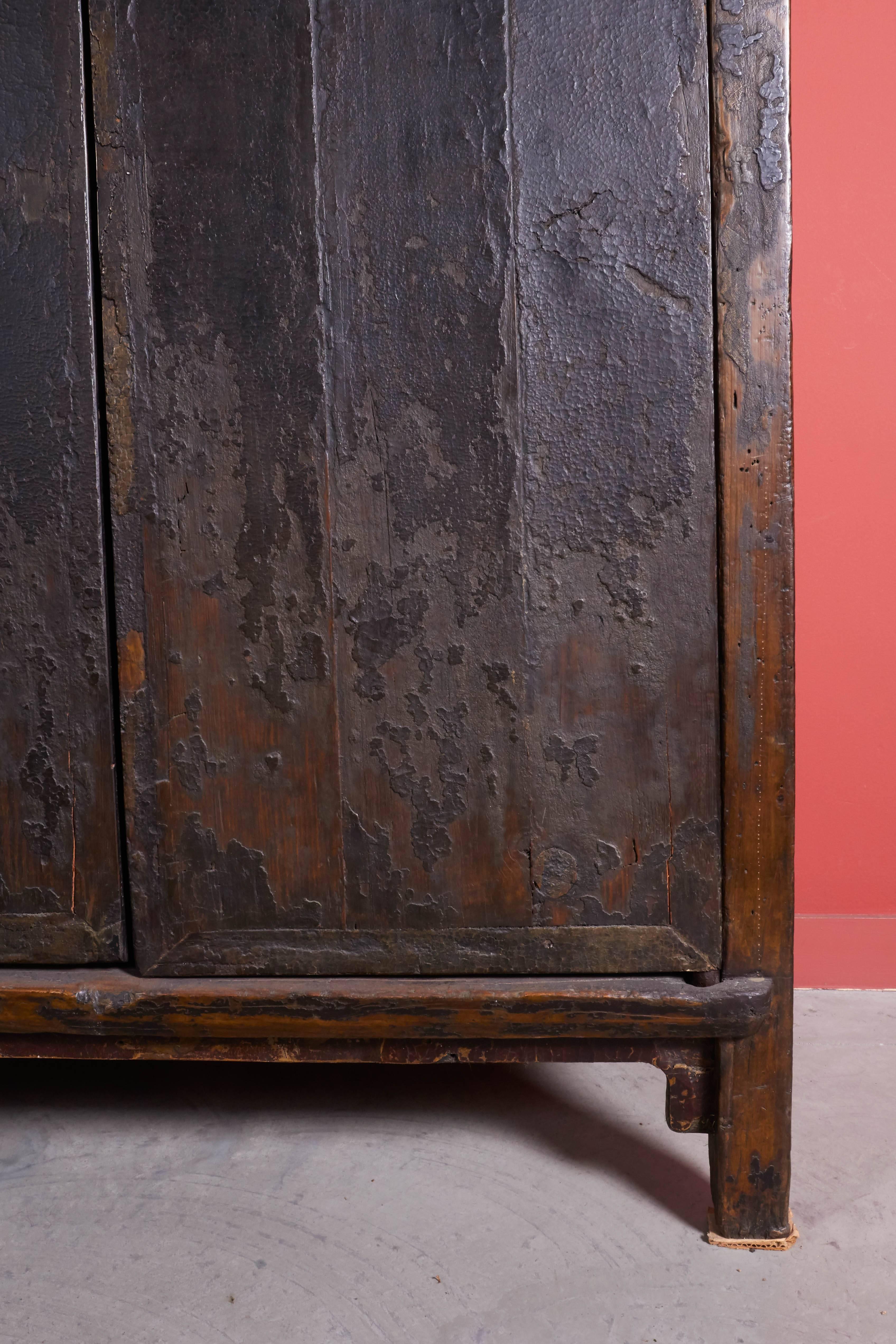 Chinese Fabulous Early 19th Century Cabinet with Original Thick Lacquer