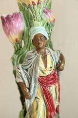 Pair of Late 19th Century French Majolica Figurines