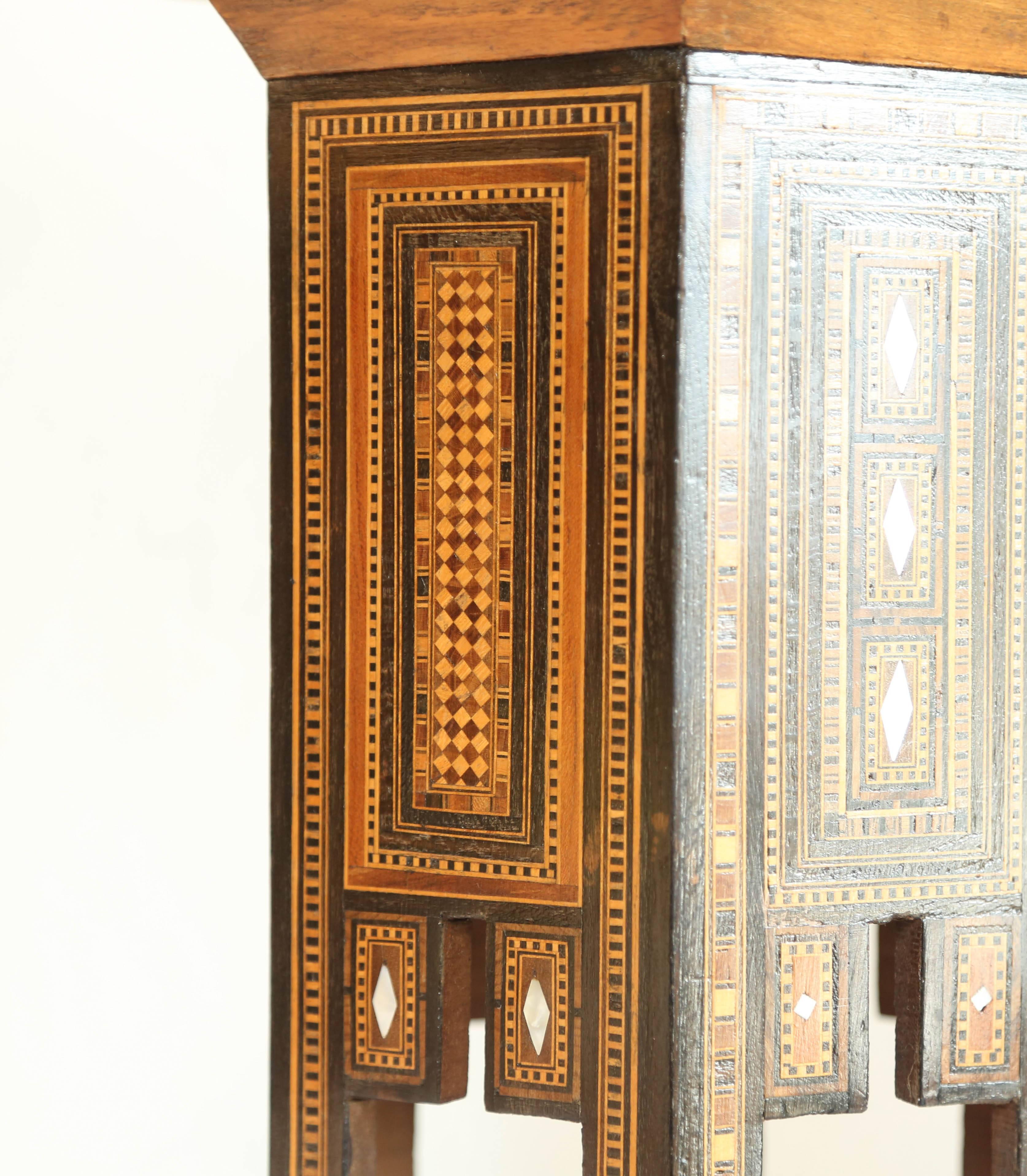 Six Sided Inlaid Syrian Stand 2