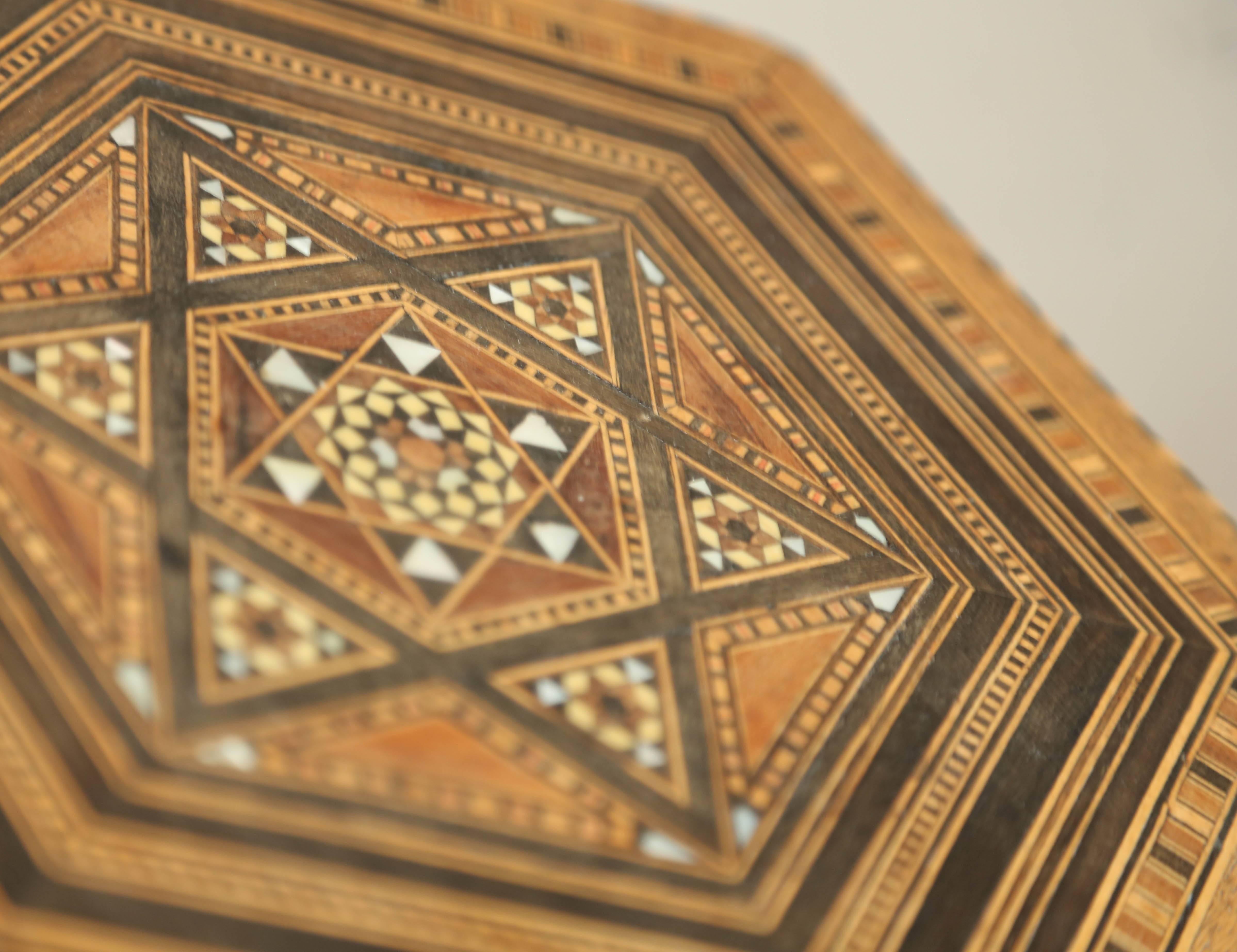 Six Sided Inlaid Syrian Stand 3