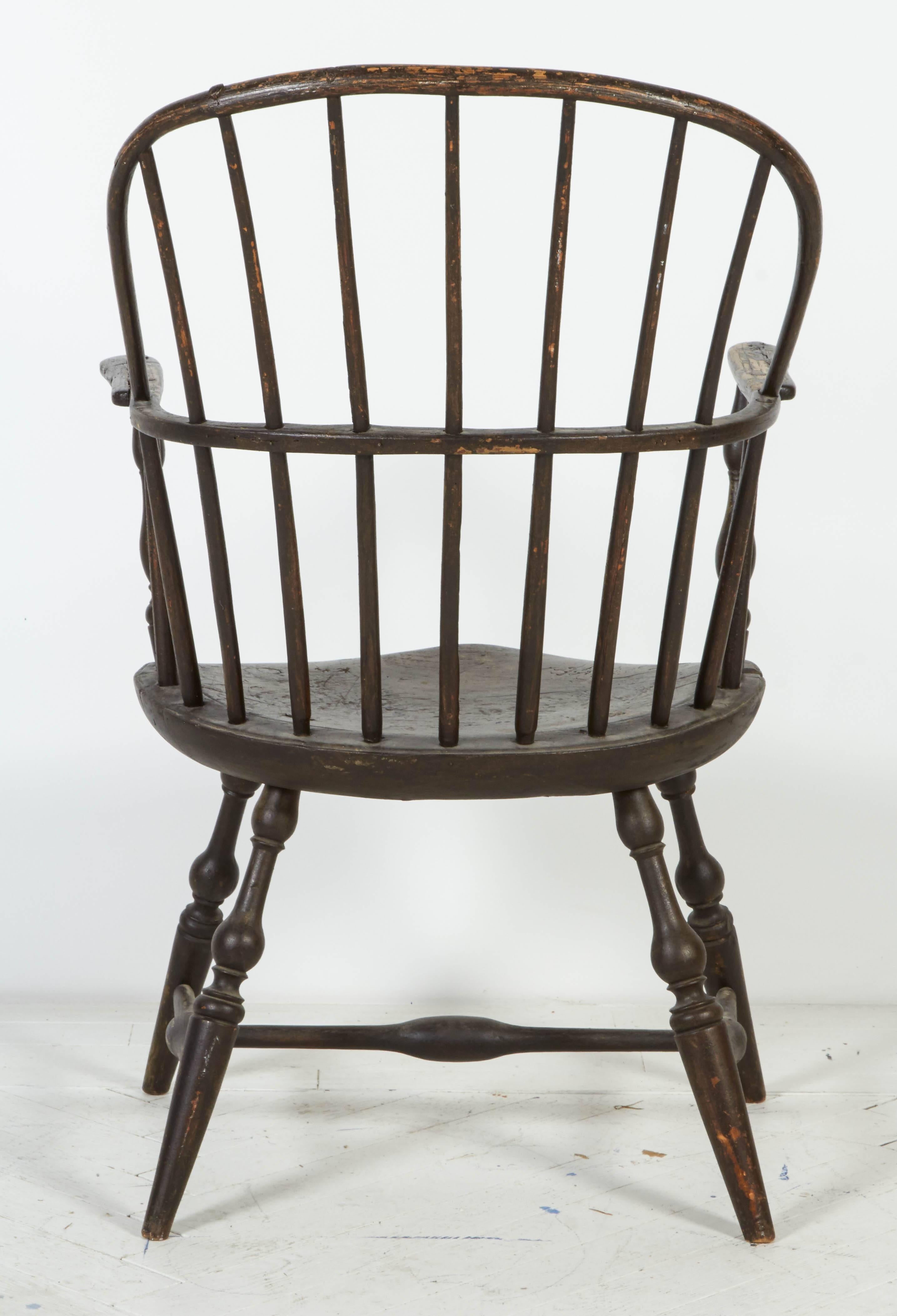 Sack-Back Windsor Armchair For Sale 1