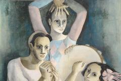 Fantastisches Gemälde, Öl auf Leinwand von Viktor Maria Cortezo, datiert 1934