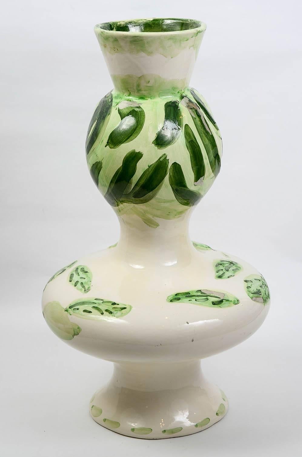 Mid-20th Century Marcel Vertes Gorgeous Vase in Ceramic, French, circa 1950
