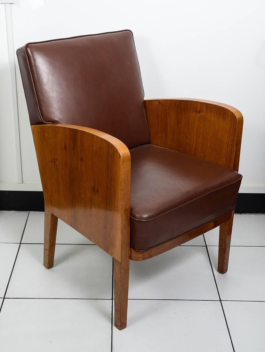 Damon Art Deco Set of 24 Armchairs, French, circa 1930 In Good Condition For Sale In Saint-Ouen, FR