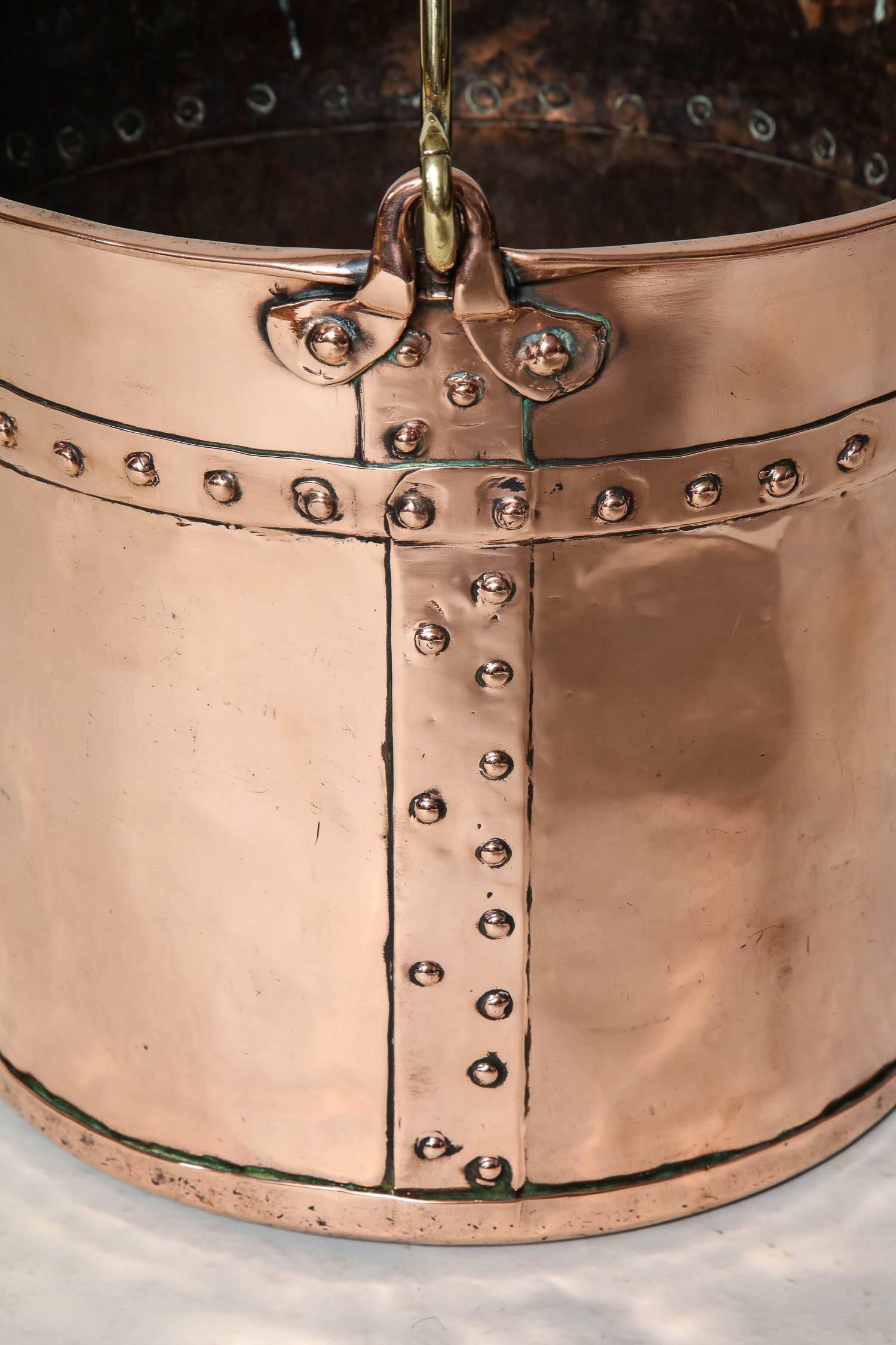 antique copper bucket for sale