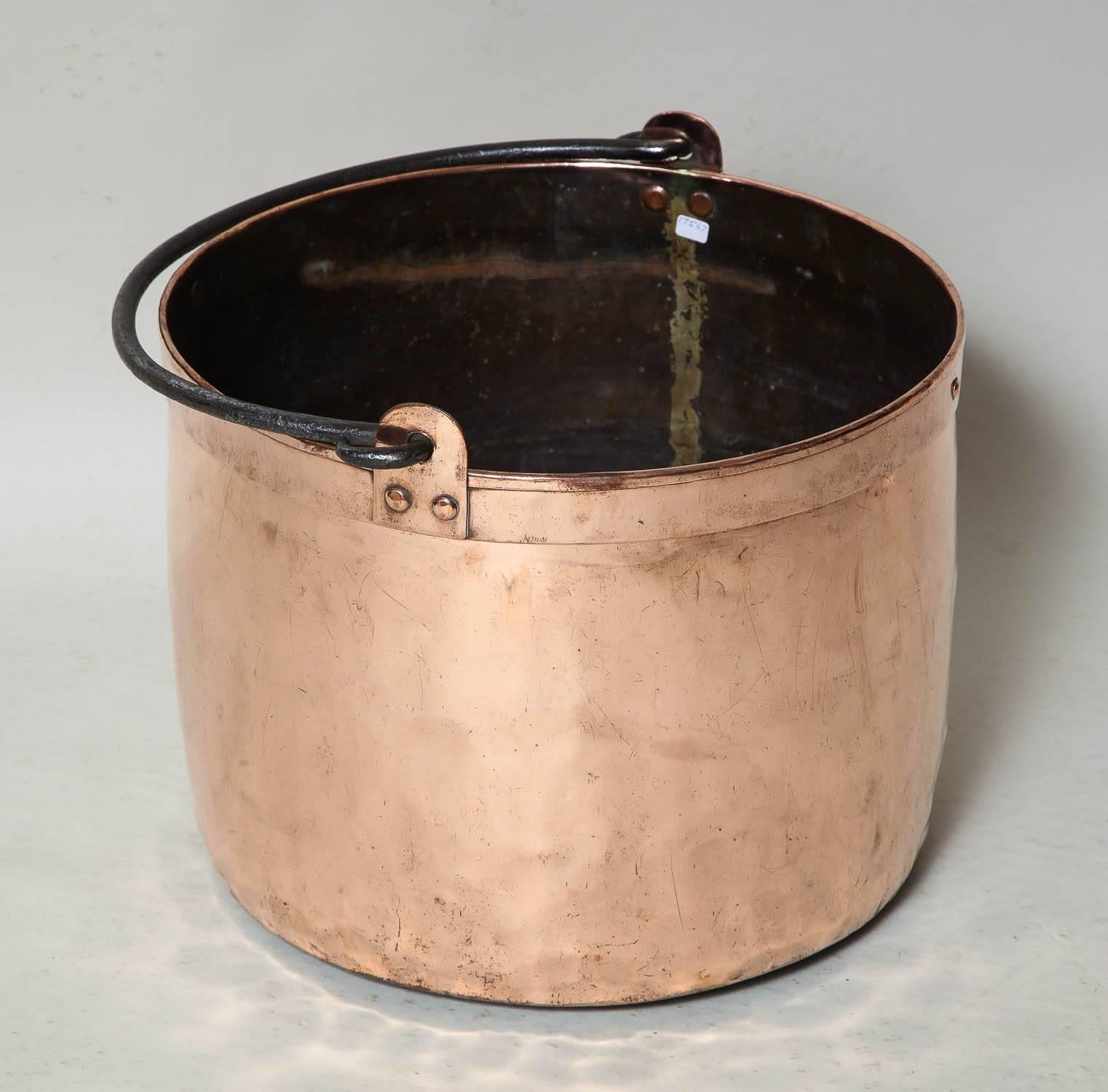 antique copper bucket