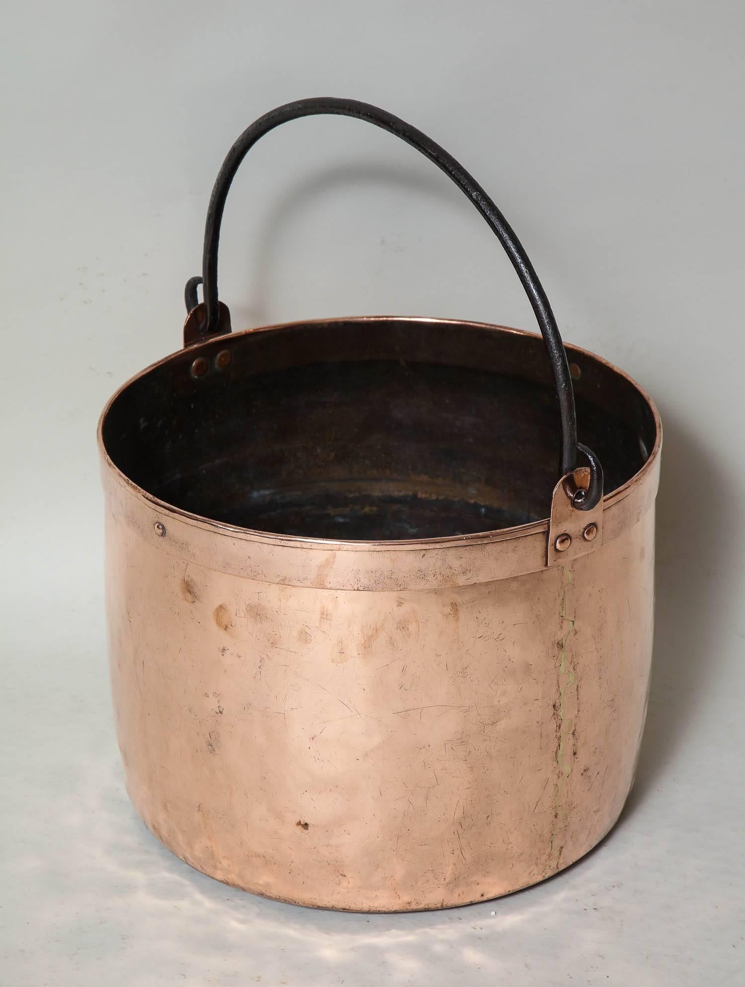 copper fireplace bucket