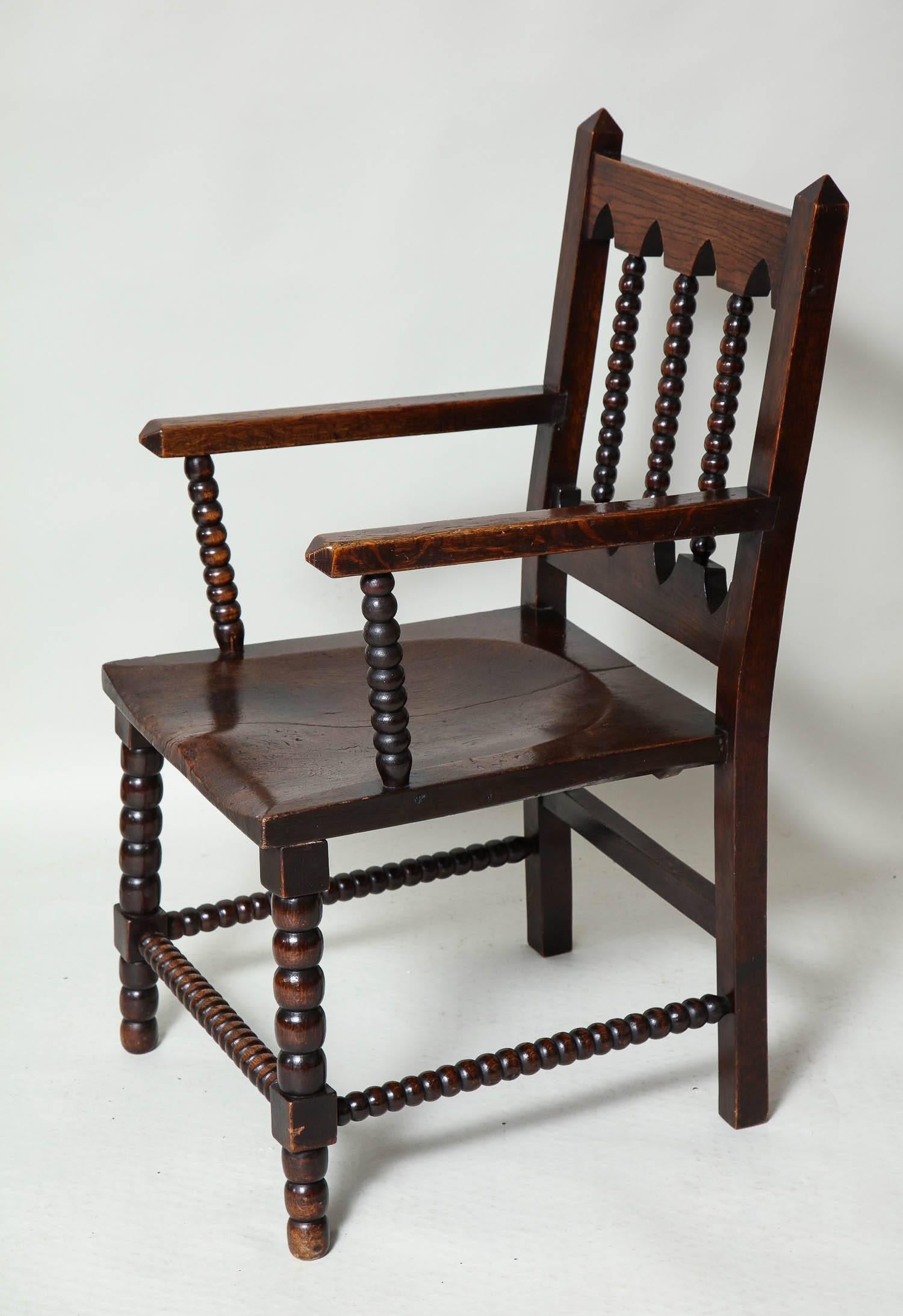 Mid-19th Century Stunning Bobbin Turned Armchair For Sale