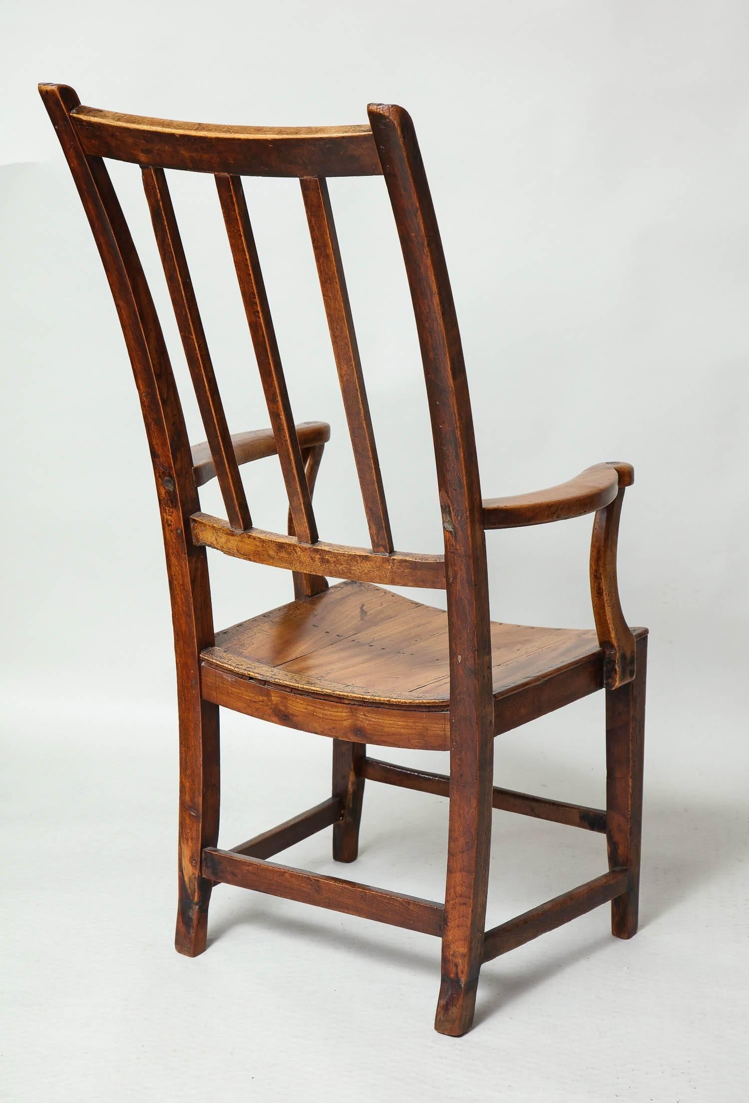 East Anglian Fruitwood Armchair For Sale 4