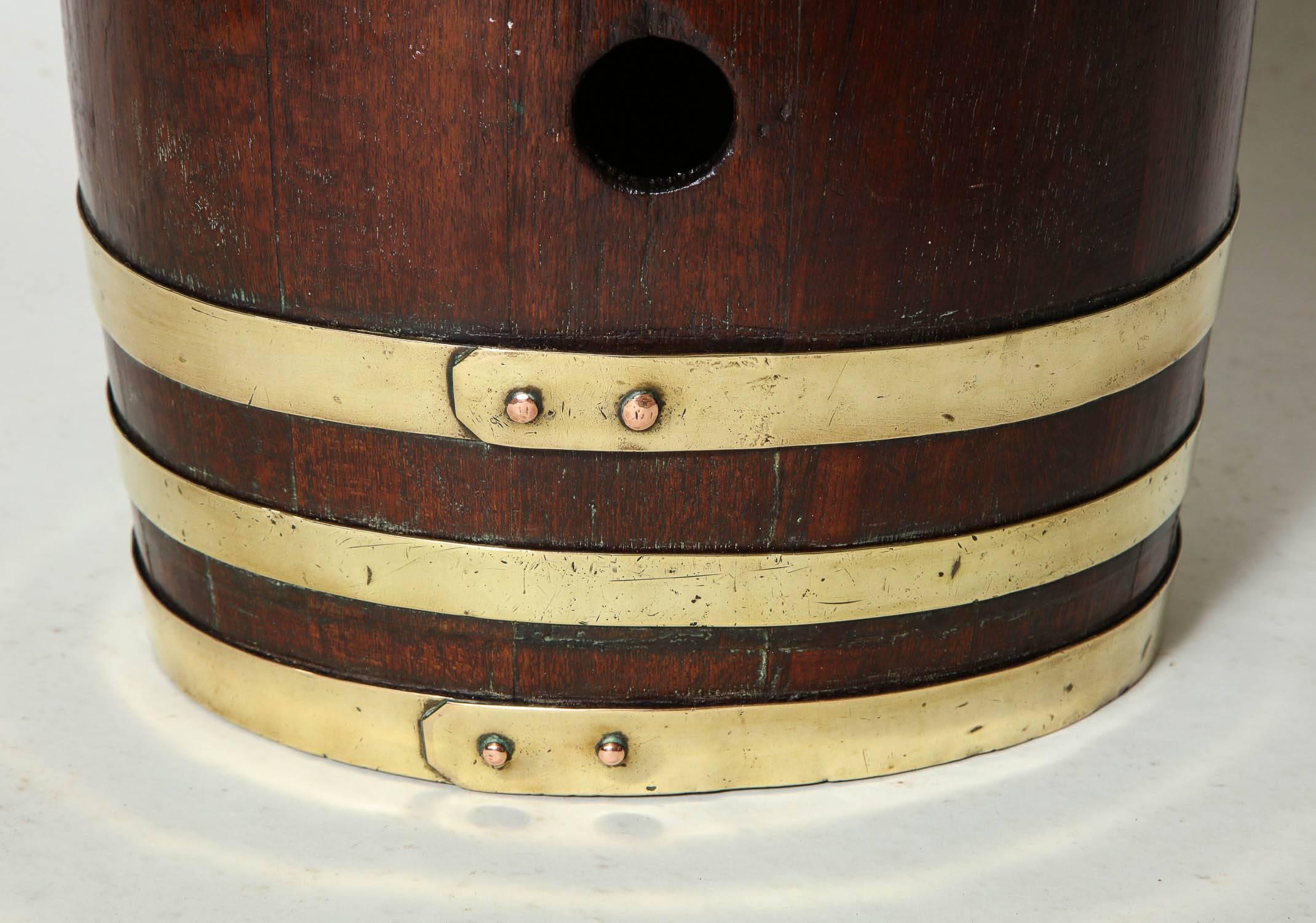 Brass Ship Captain's Rum Keg
