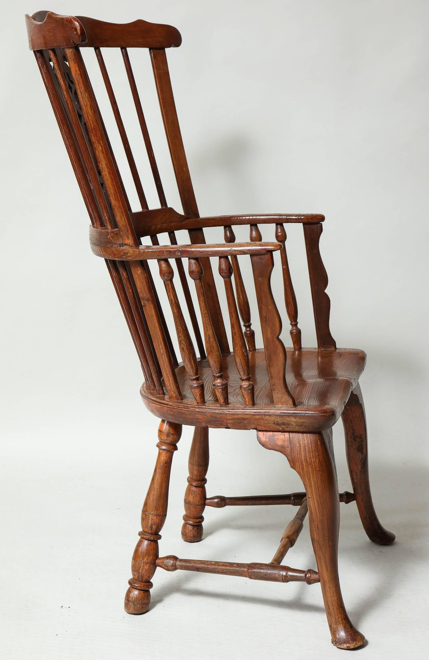 Grande-Bretagne (UK) Exceptionnel fauteuil Windsor du 18ème siècle