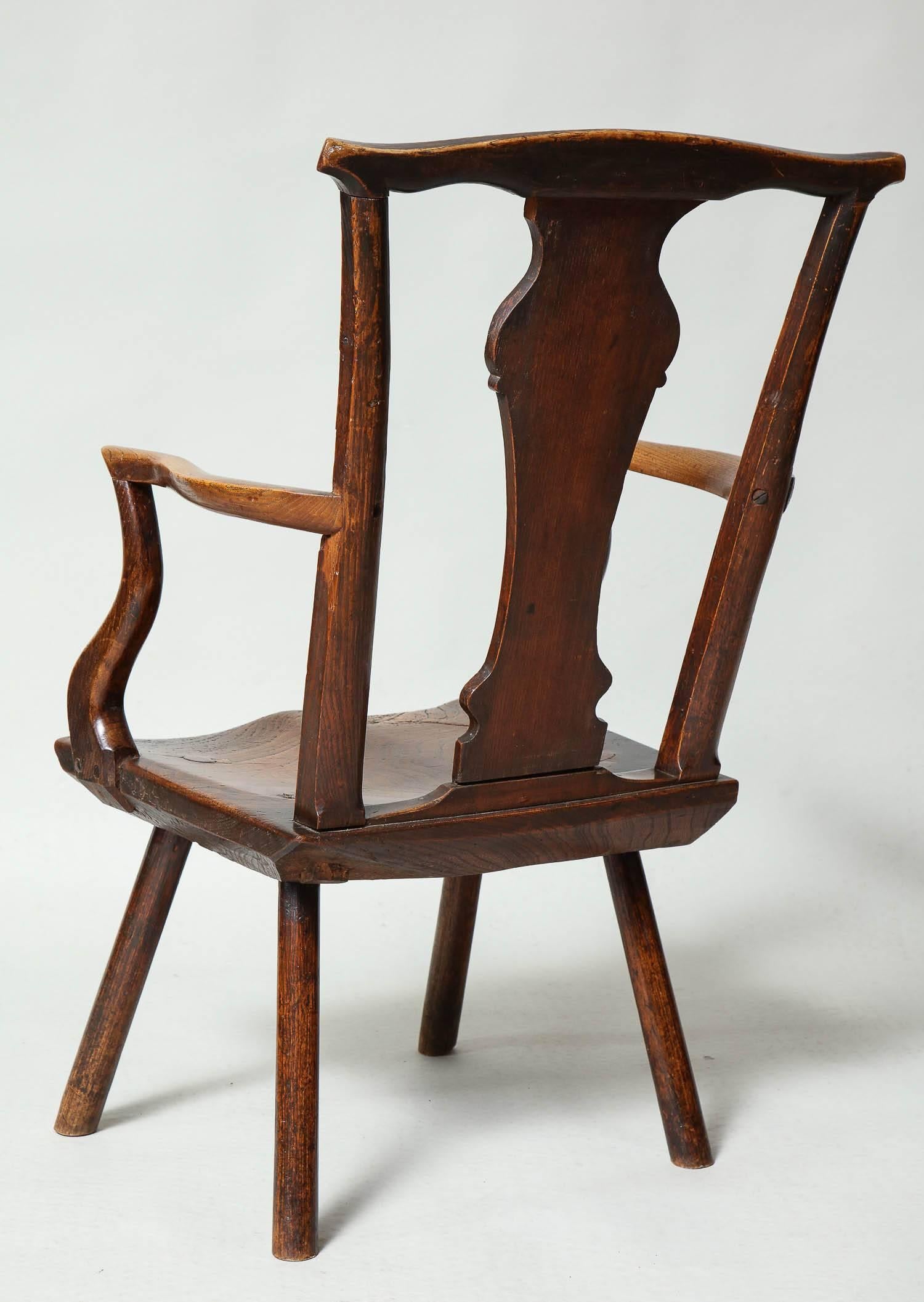 Elm Rare Welsh Silhouette Chair