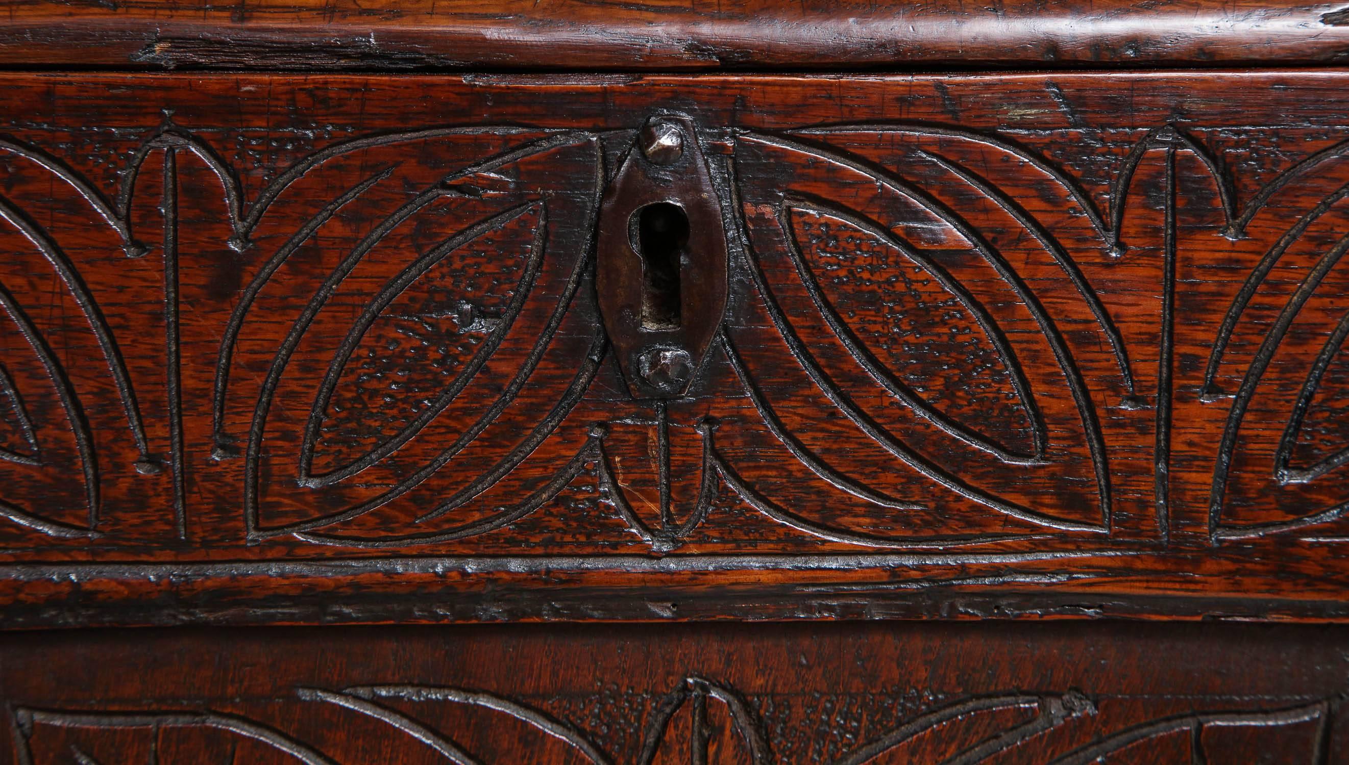 Oak 17th Century English Coffer