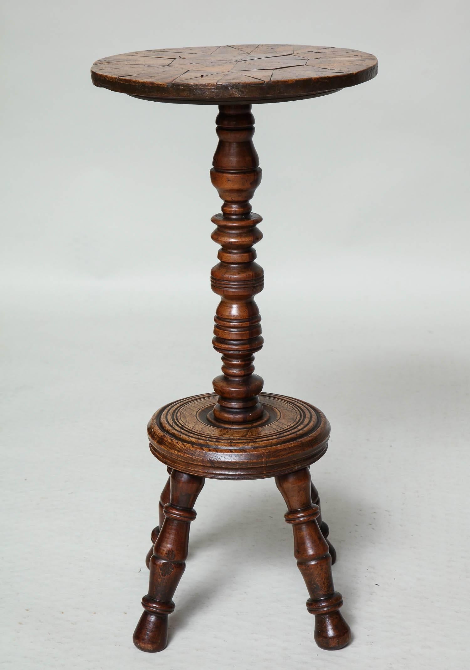 Great Britain (UK) Rare Ash and Yew Parquetry Table