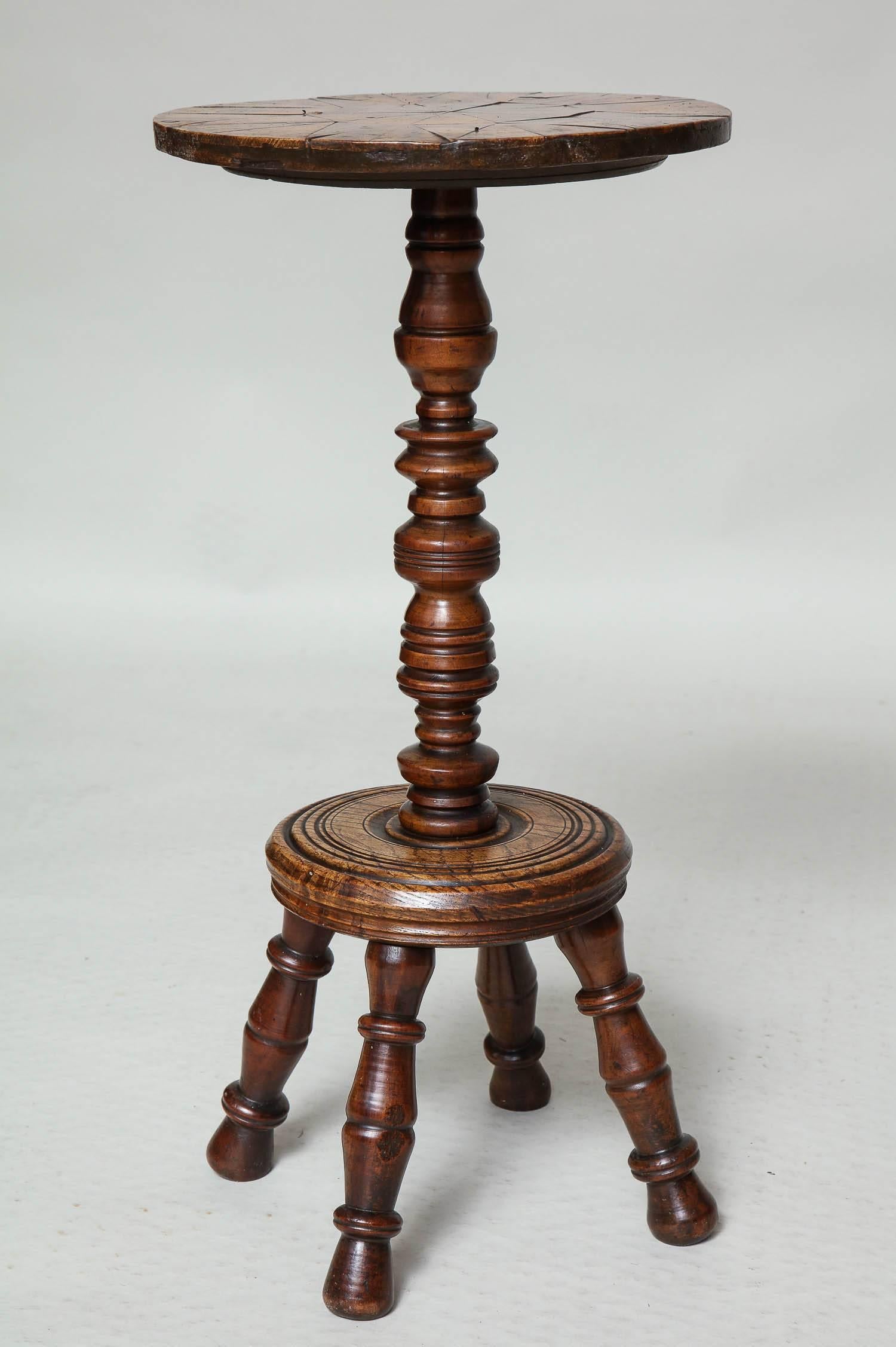 Rare Ash and Yew Parquetry Table 2