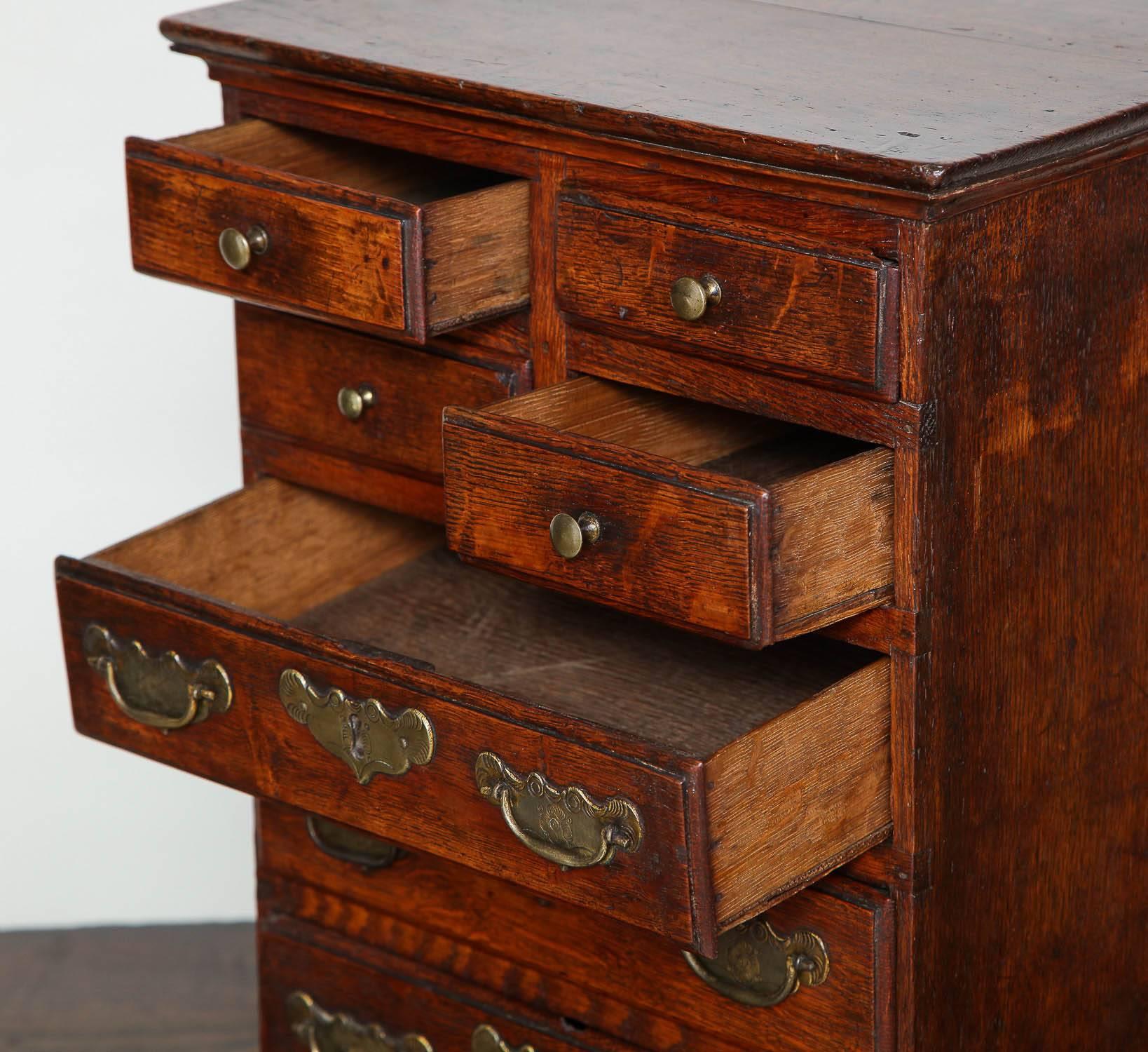 Rare Miniature Welsh Tall Chest In Excellent Condition In Greenwich, CT