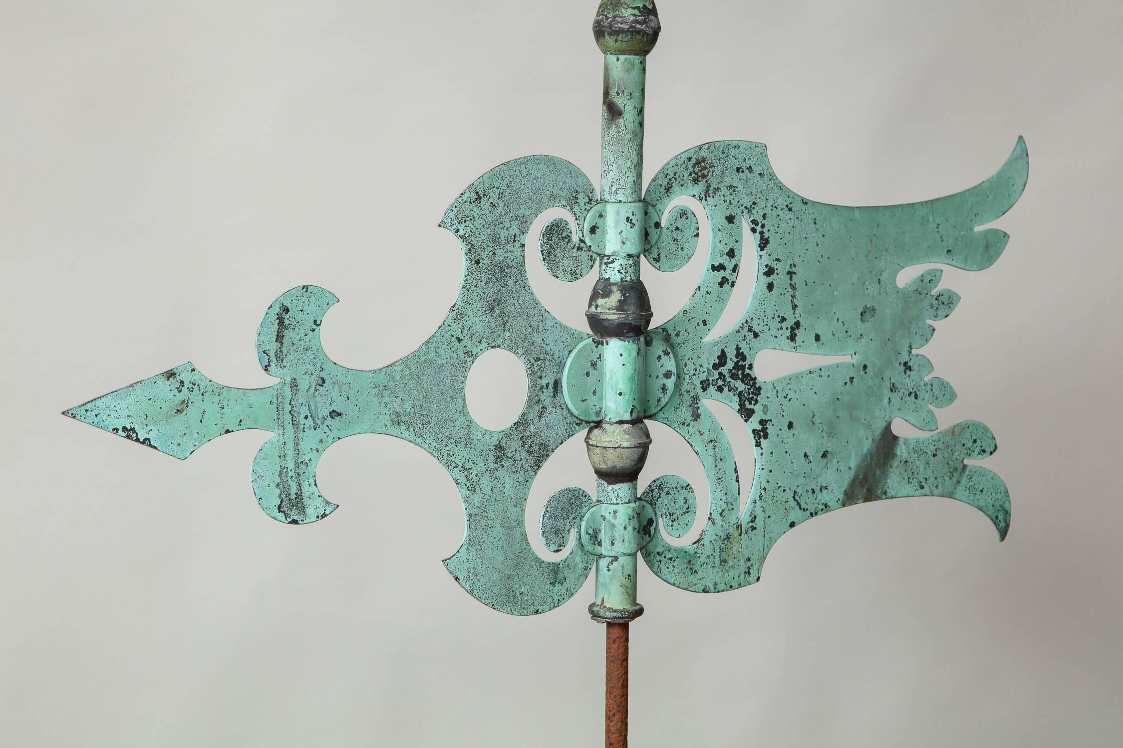 Mid-19th Century English Banner Weathervane For Sale