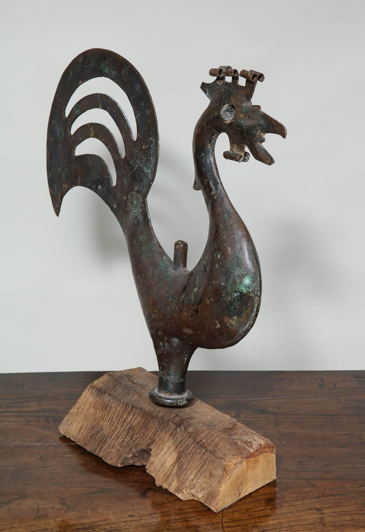 18th Century Rooster Weathervane In Excellent Condition In Greenwich, CT