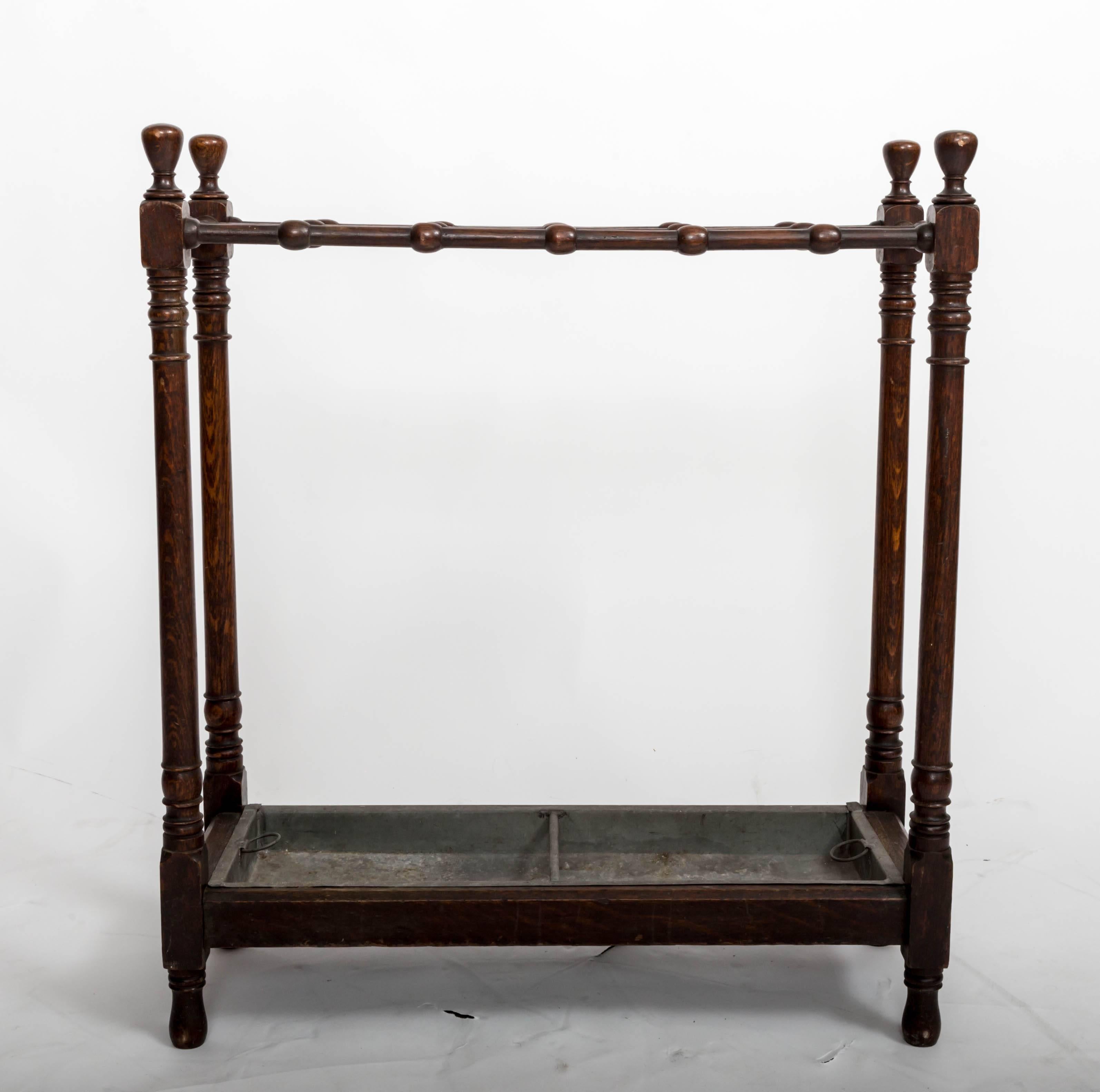 19th Century Wood Umbrella Stand. England, circa 1860 5