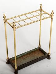 19th Century Brass Umbrella Stand, England, circa 1860