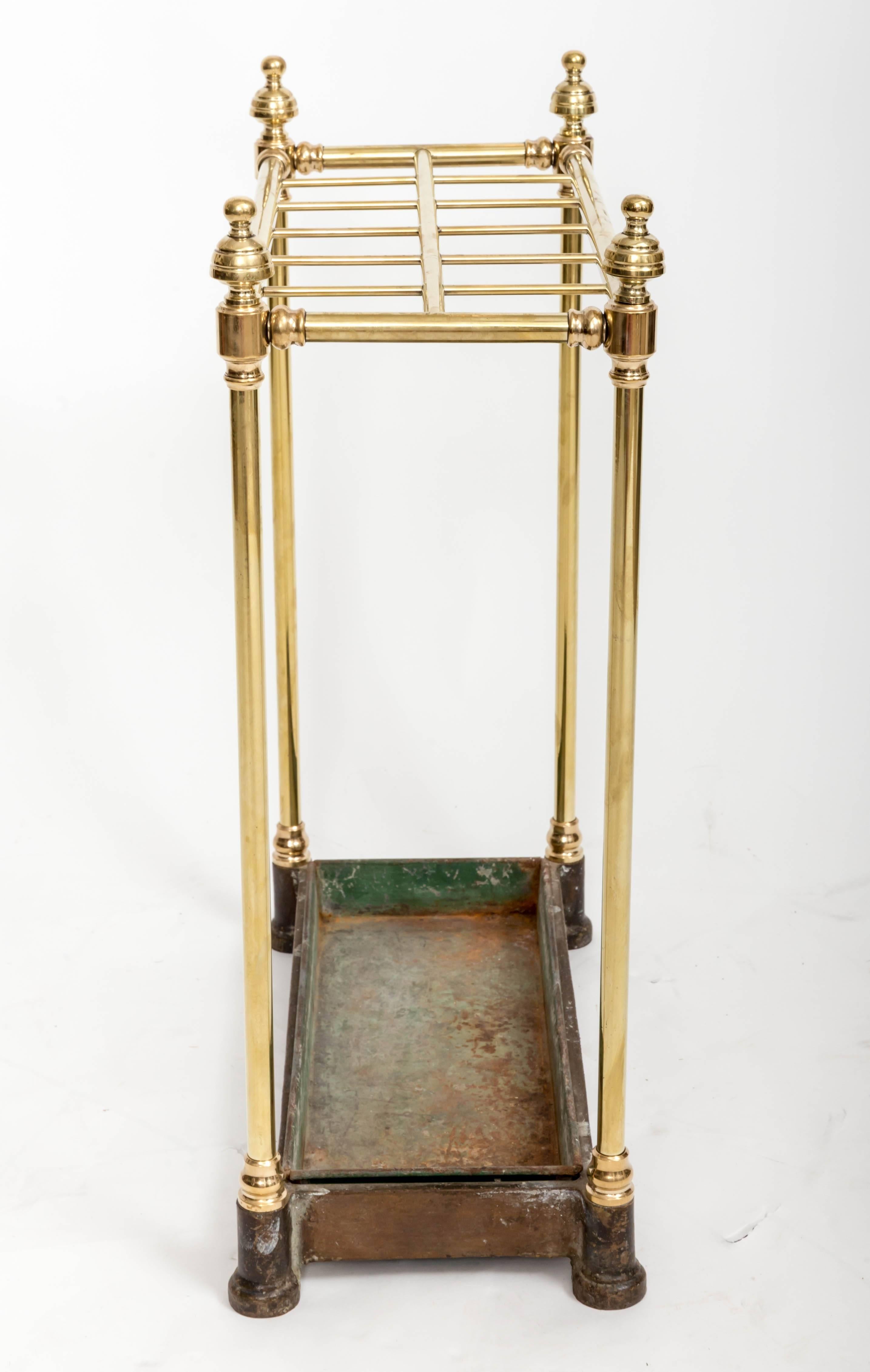 19th Century Brass Umbrella Stand, England, circa 1860 For Sale at 1stDibs