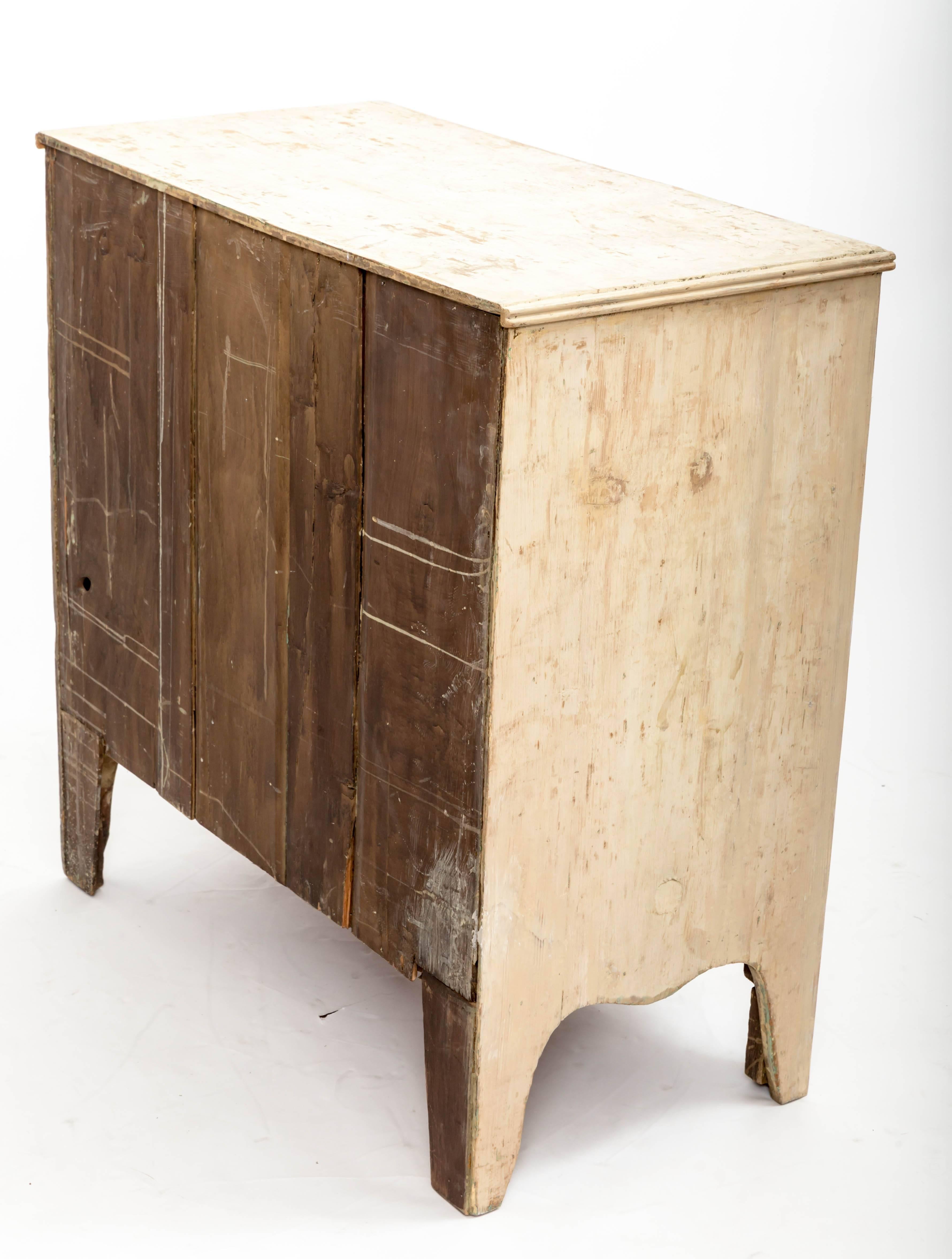 Mid-19th Century Early 19th Century Painted Chest Original Paint, England, circa 1840