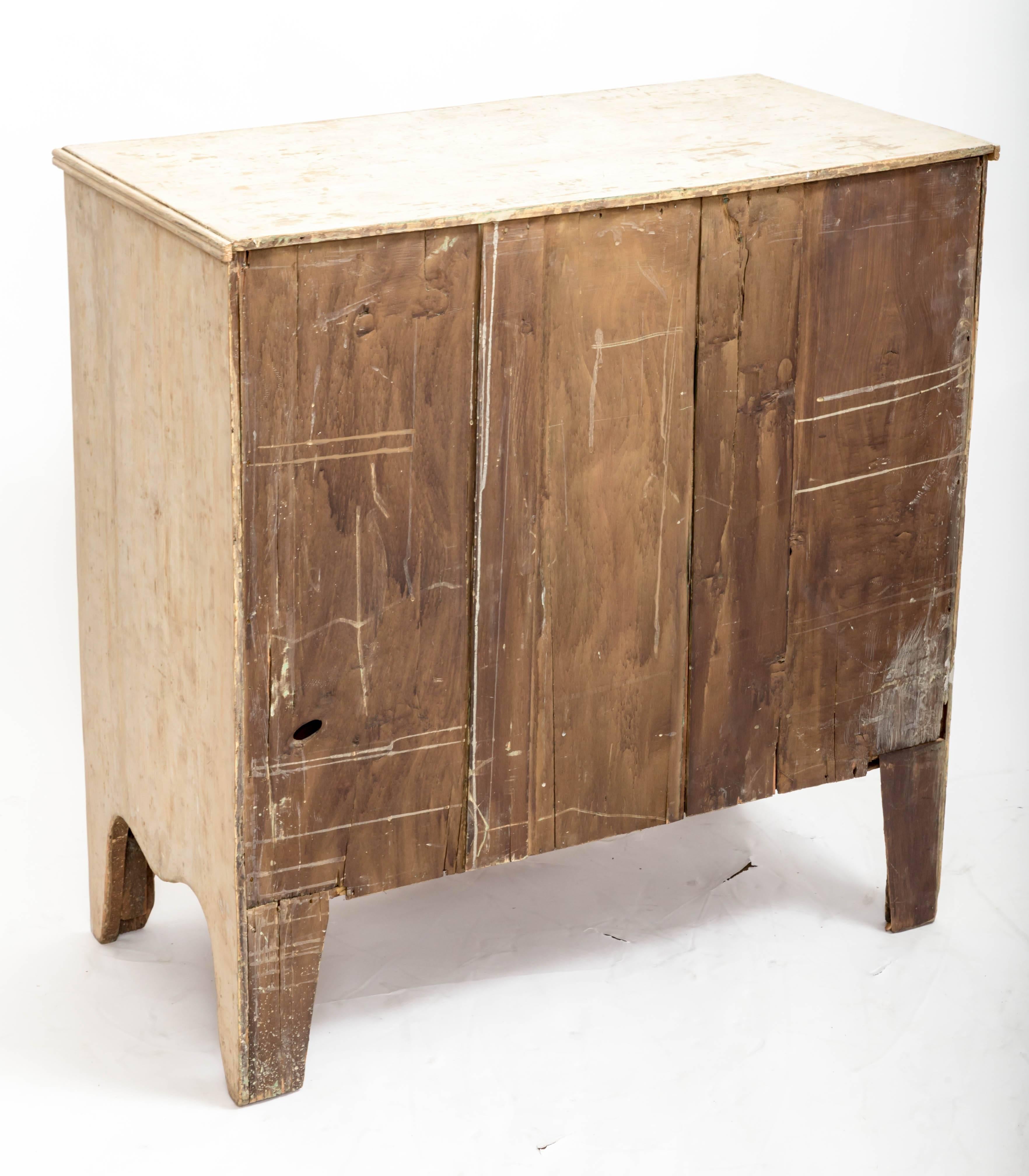 Early 19th Century Painted Chest Original Paint, England, circa 1840 1