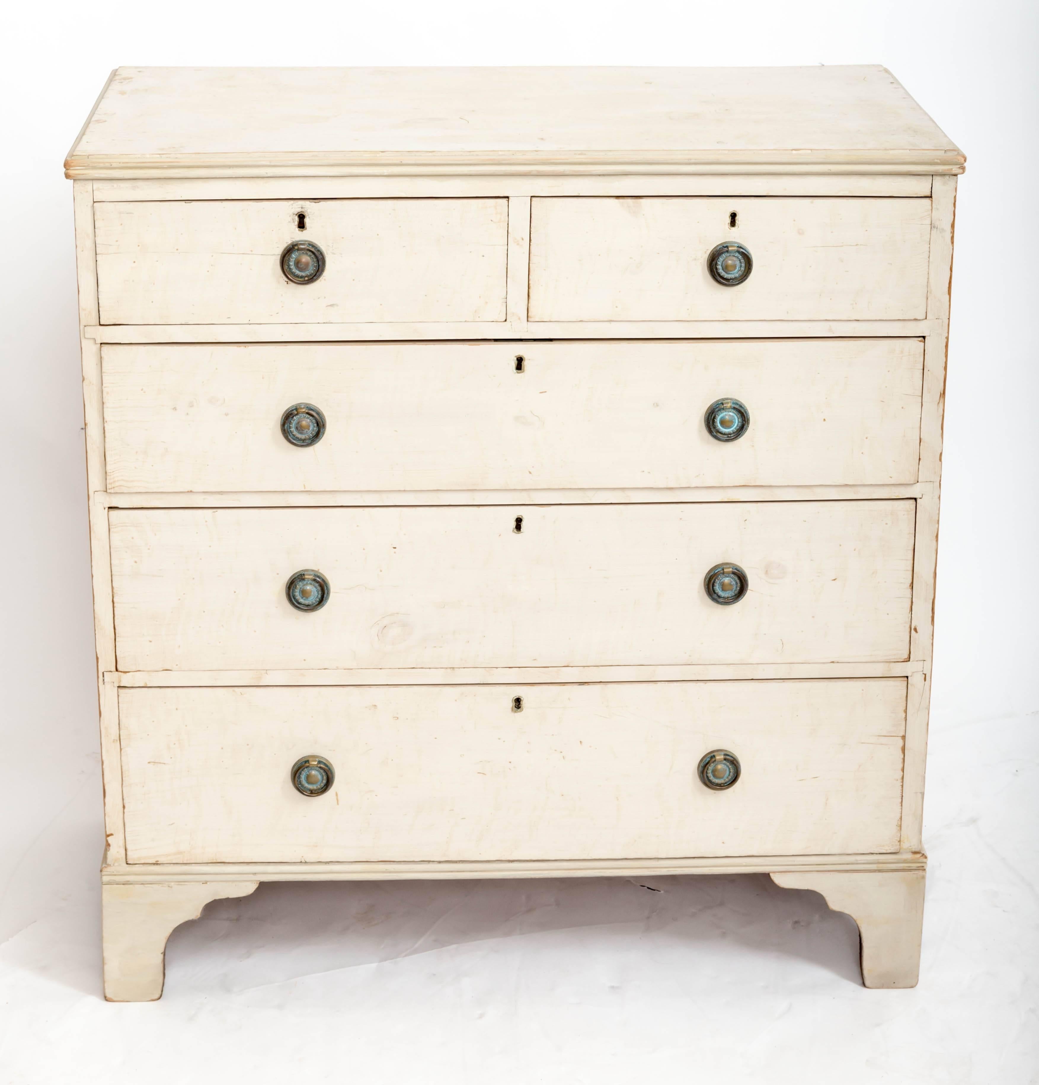 Early 19th Century Chest in Original Paint, England, circa, 1840 For Sale 1