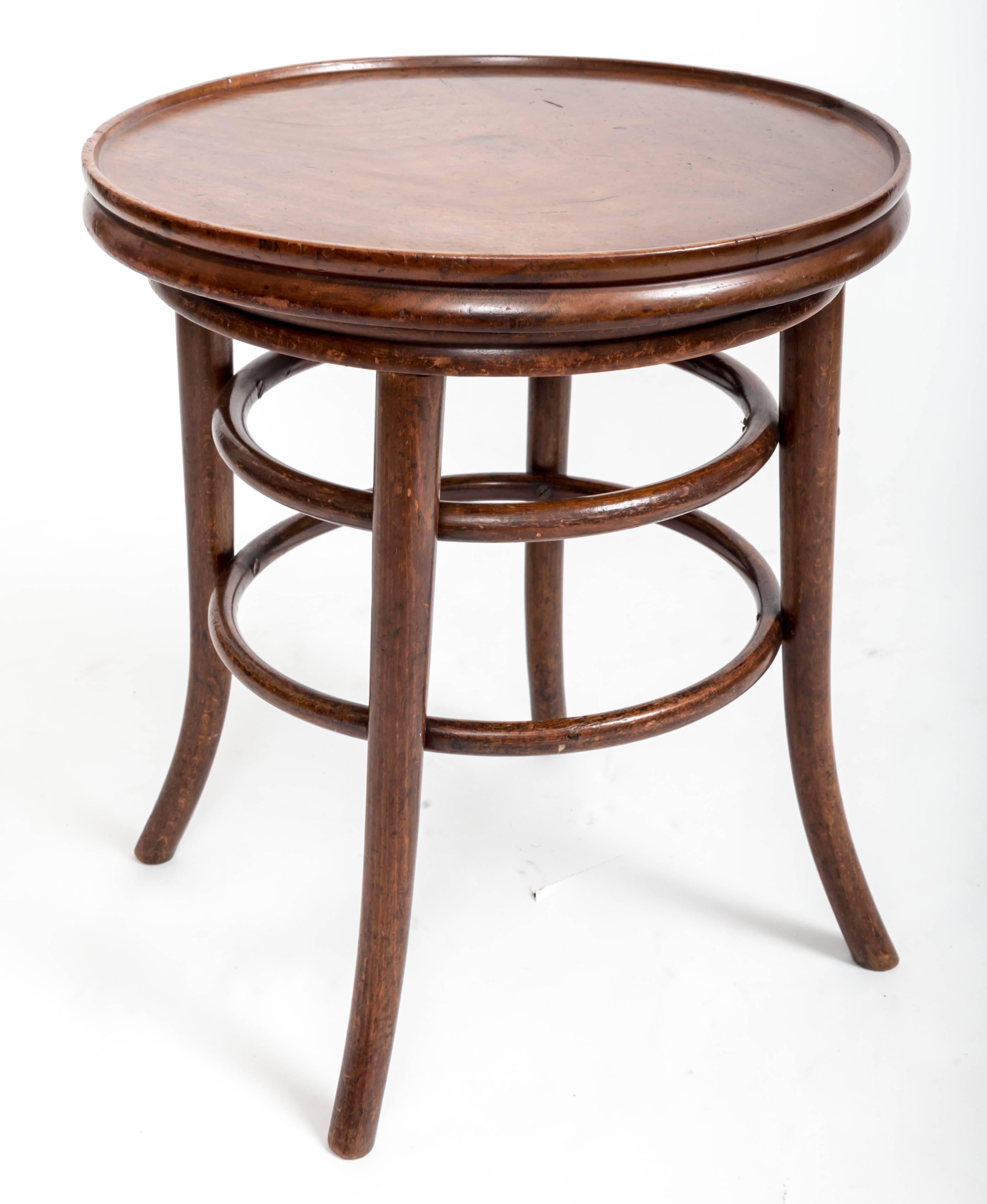 English 19th Century Bentwood Side Table, England, circa 1890