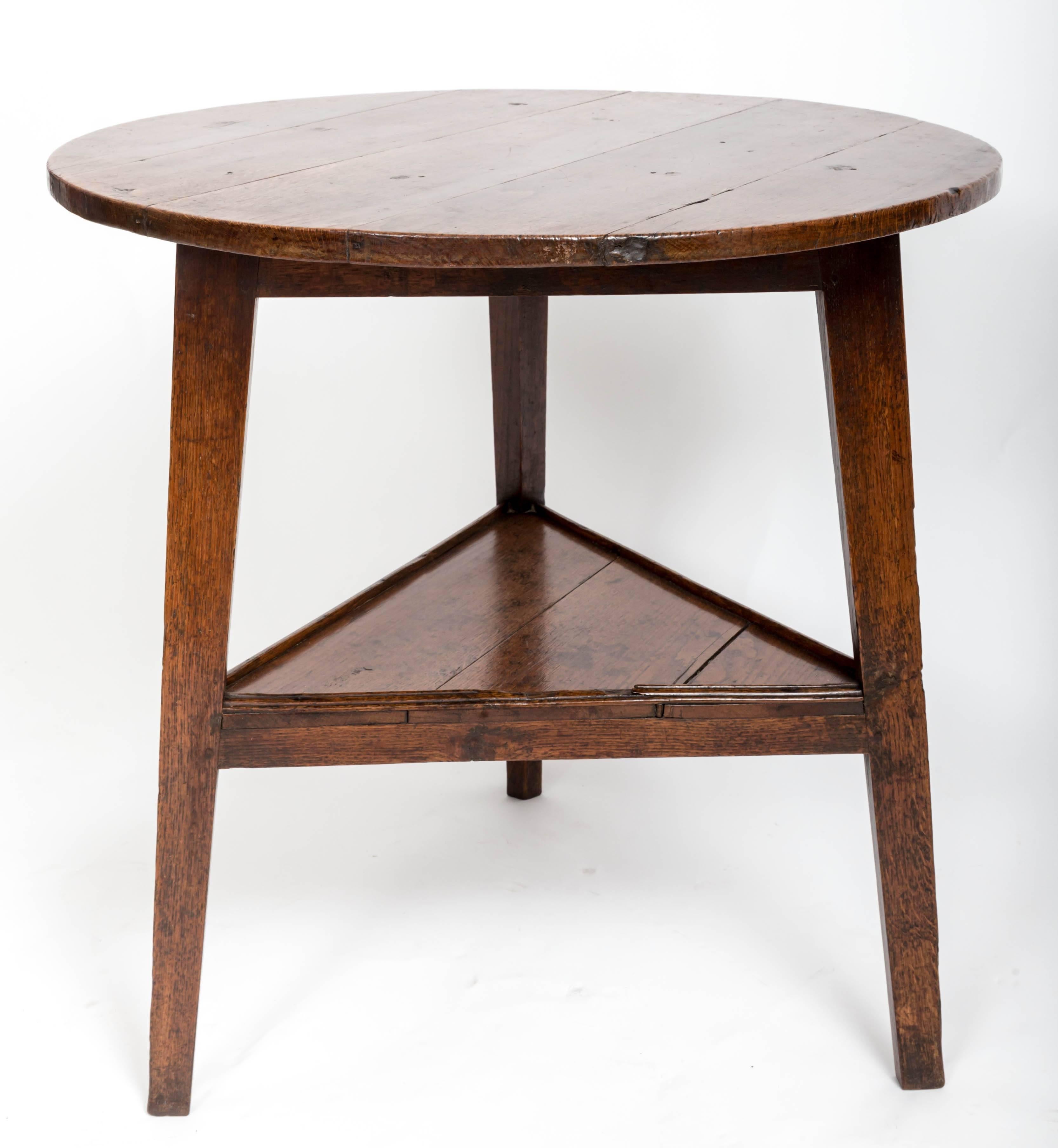Early 18th Century Oak Cricket Table. England, circa, 1800 2