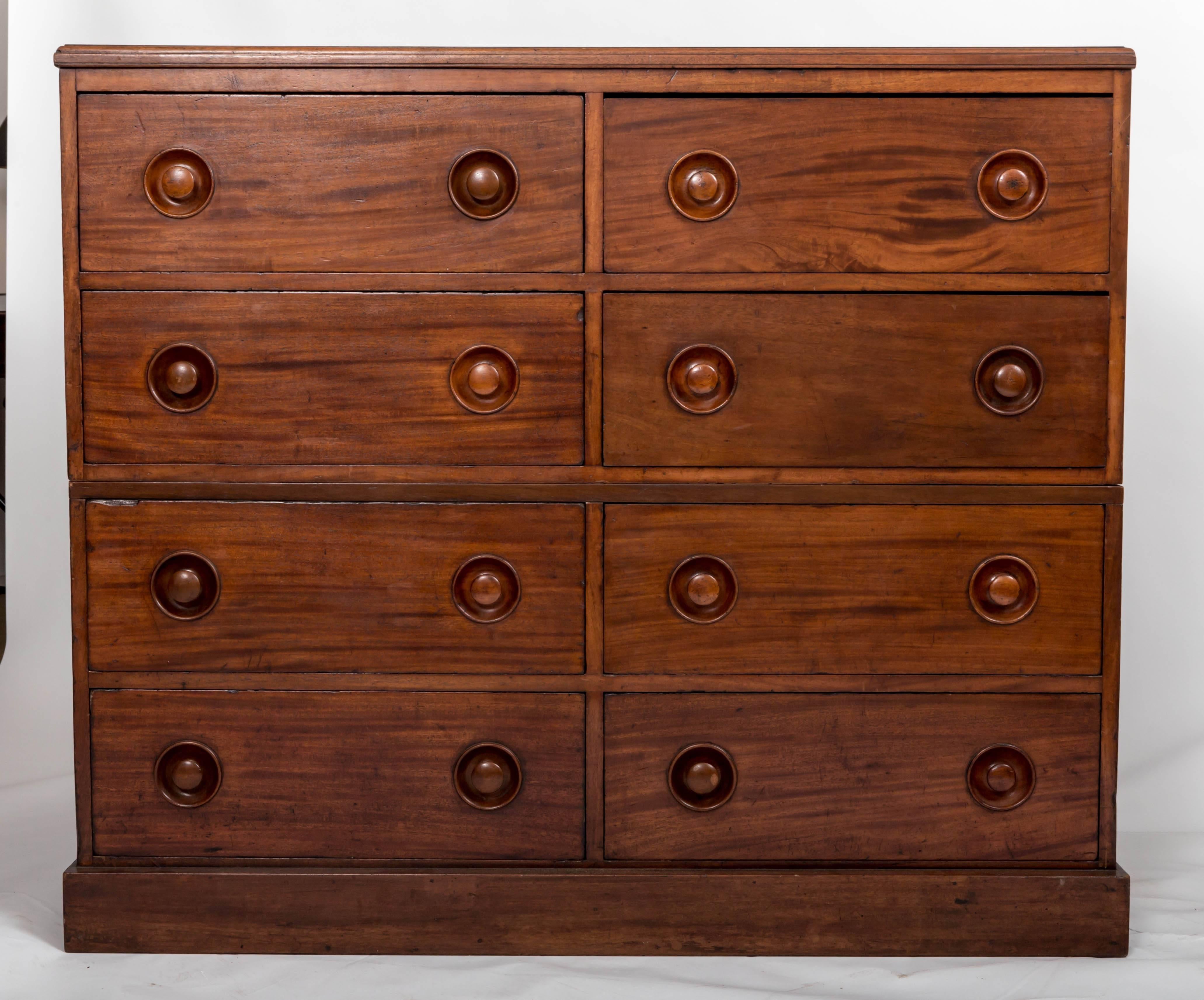 19th Century Mahogany Chest of Drawers, England, circa 1860 For Sale 2