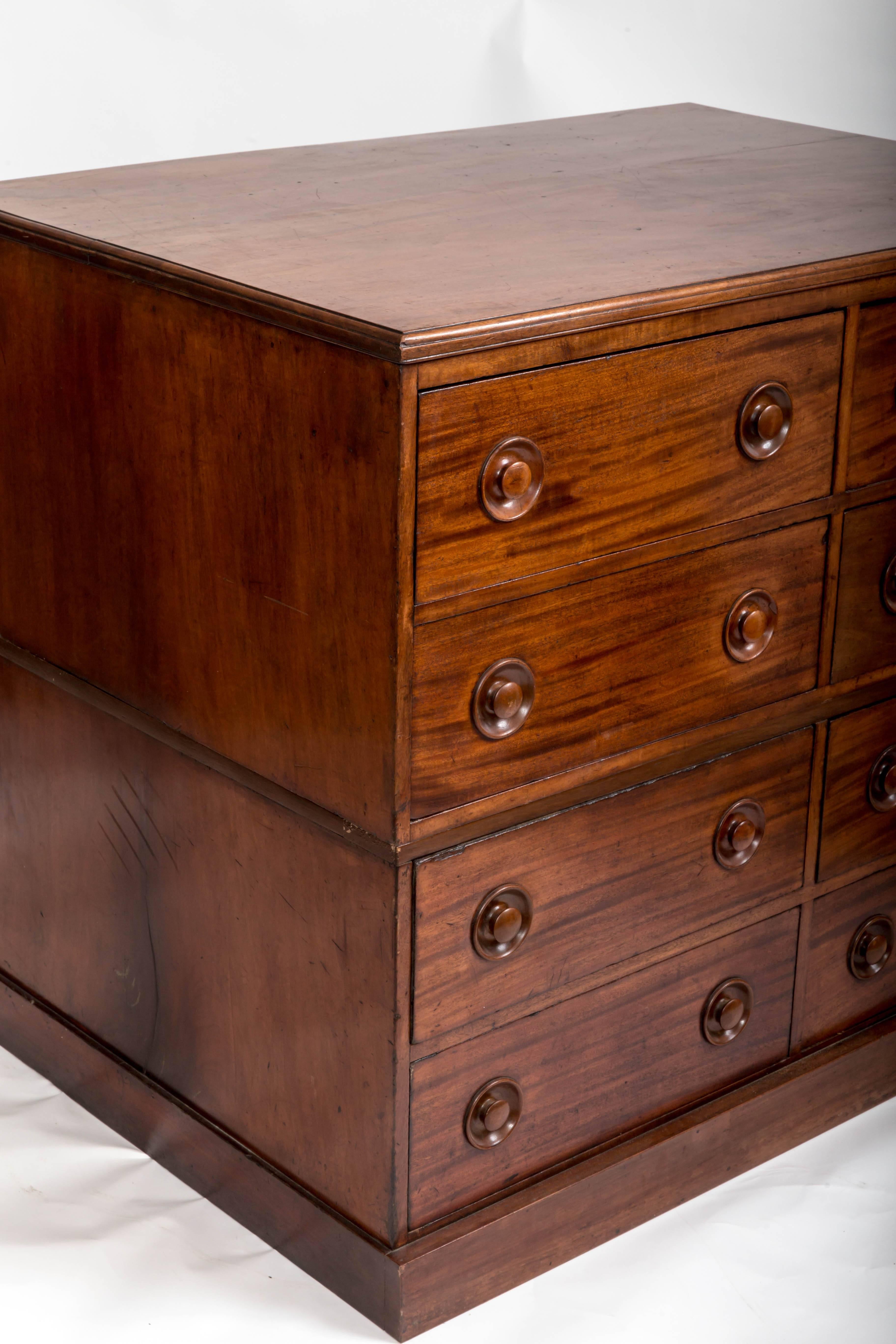 19th Century Mahogany Chest of Drawers, England, circa 1860 For Sale 4