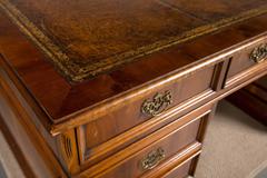 English Double Pedestal Desk