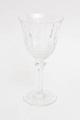 Four Saint Louis Crystal Water Goblets, "Tommy" Pattern