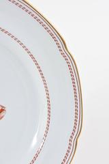 Dinner Plate in Spode Tradewinds in Red, Gold Trimmed, Vintage, circa 1960s