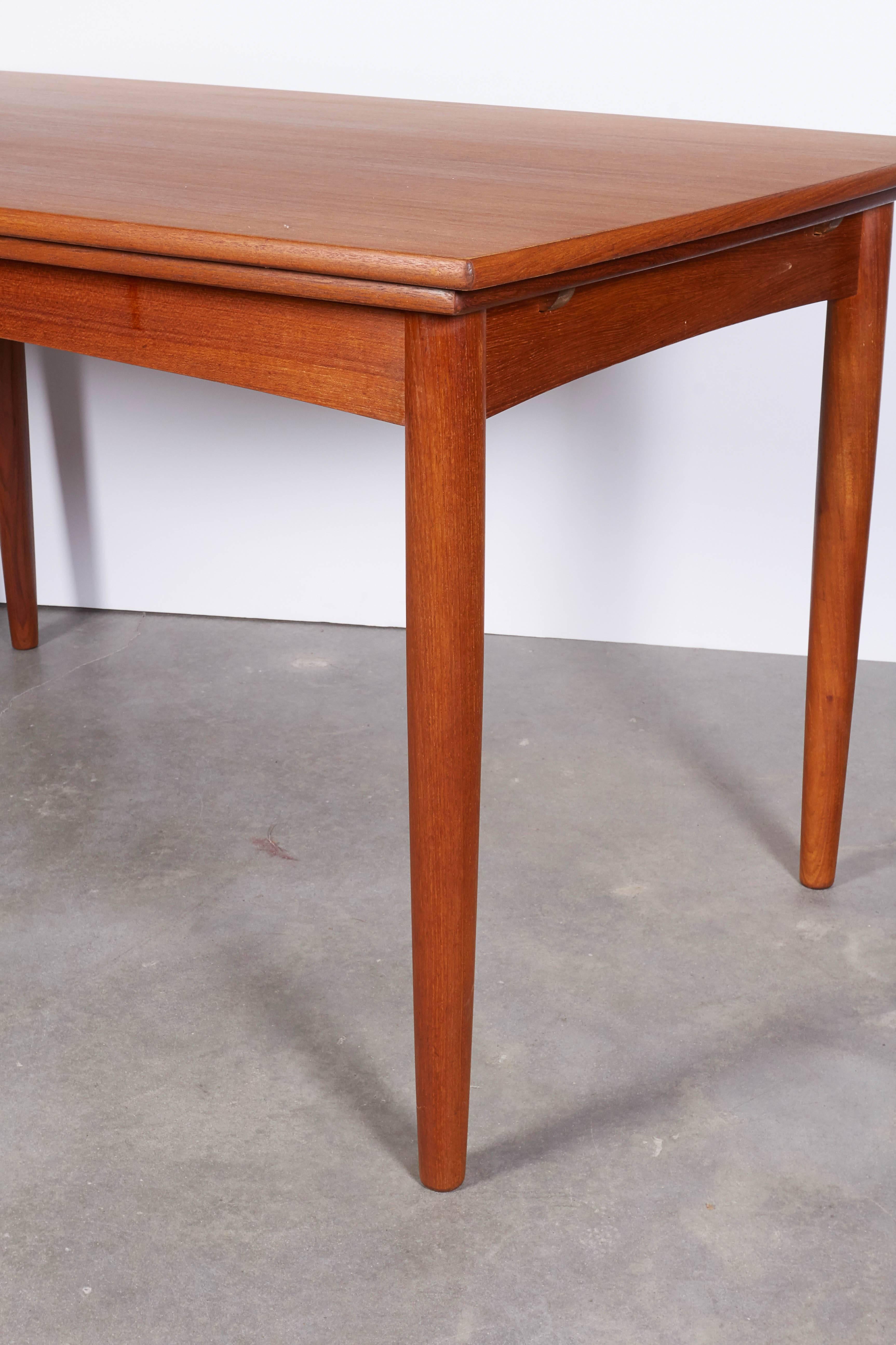 Mid-20th Century Danish Modern Dining Table, Expandable