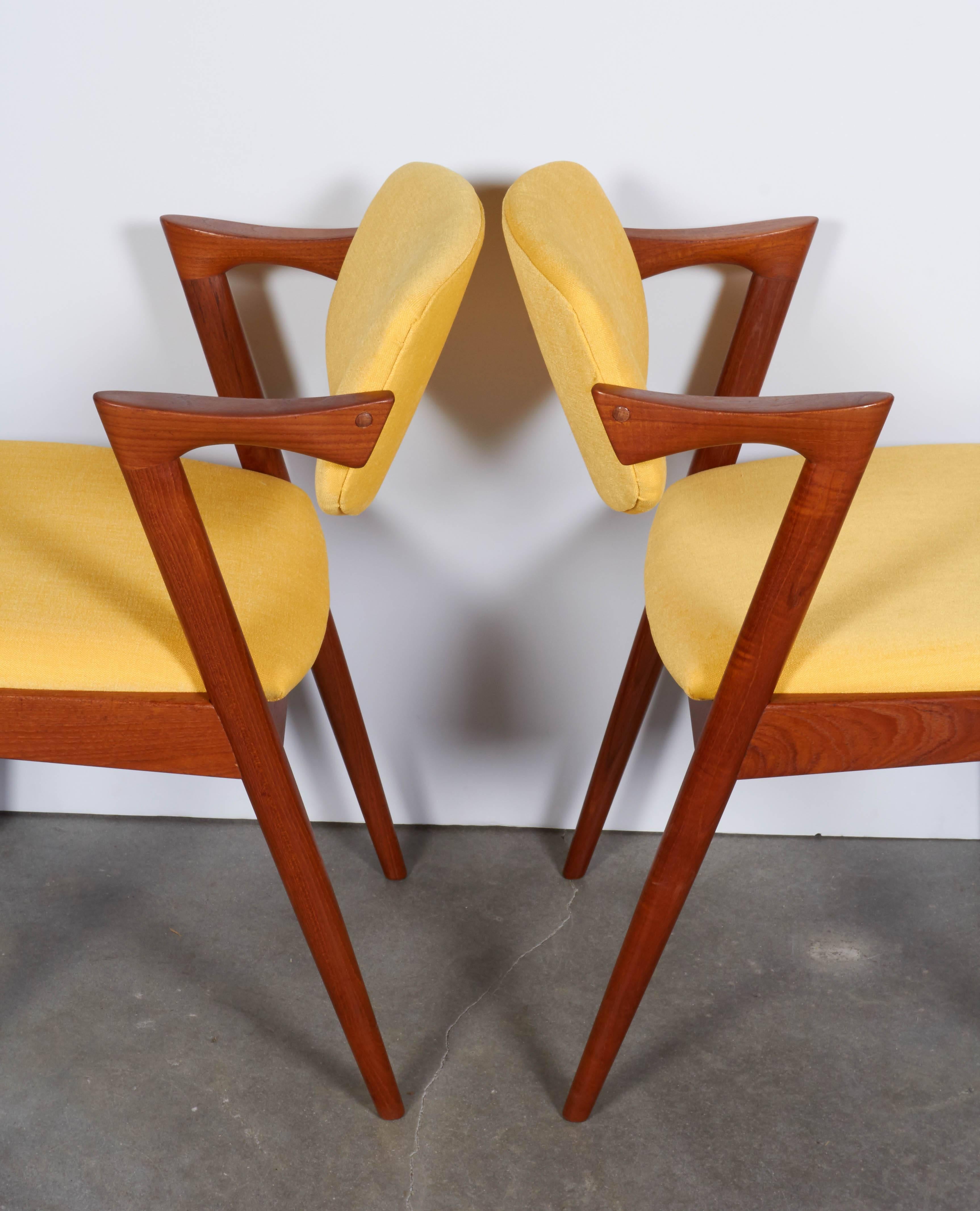 Danish Kai Kristiansen No. 42 Dining Chairs, Set of Six